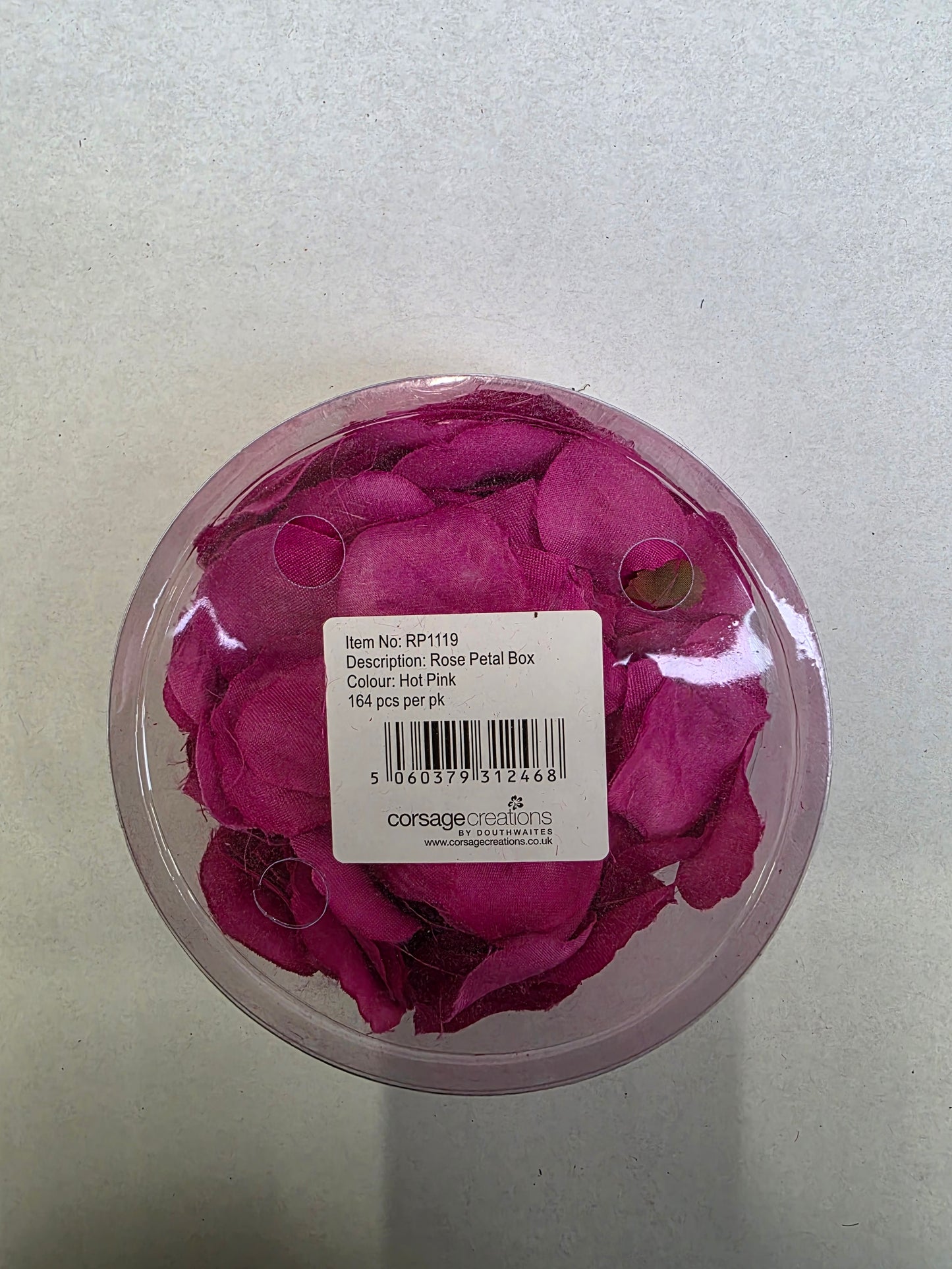 Artificial Rose Petals Hot Pink Box (PACK OF 2)