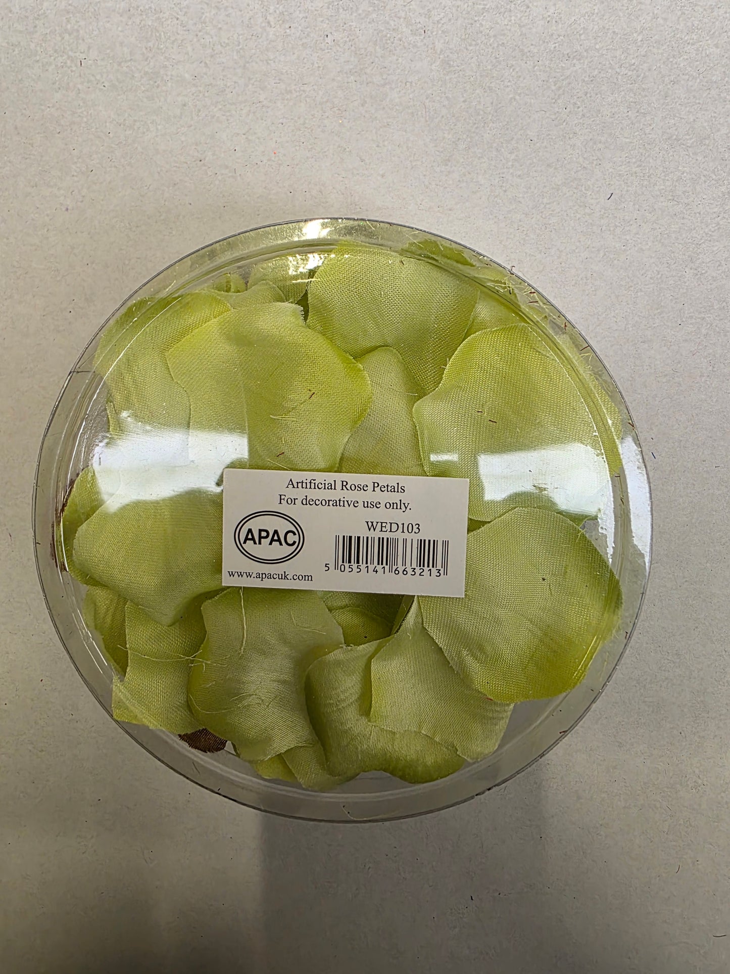 Artificial Rose Petals Lime Box (PACK OF 2)