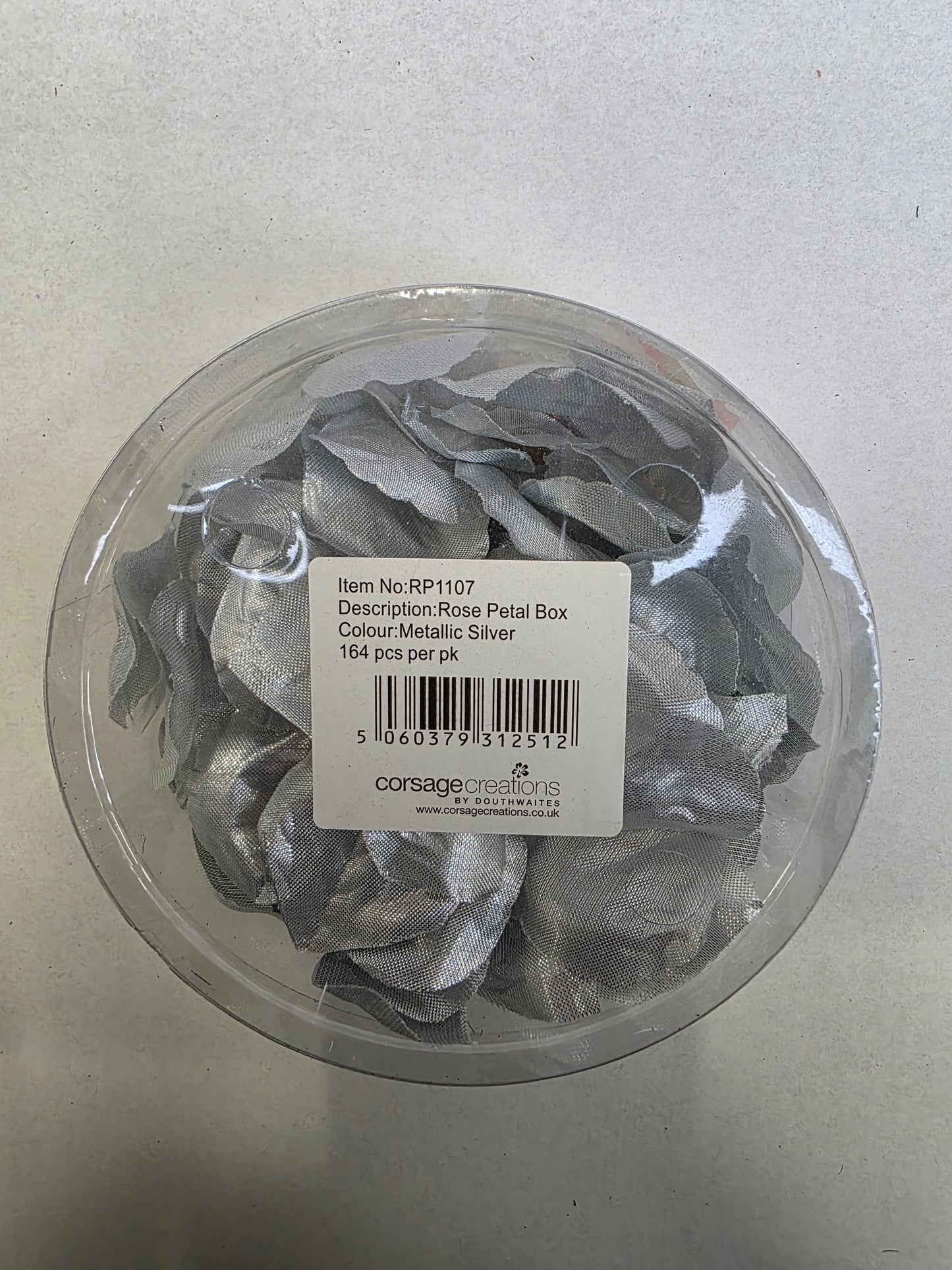 Artificial Rose Petals Met Silver Box (PACK OF 2)