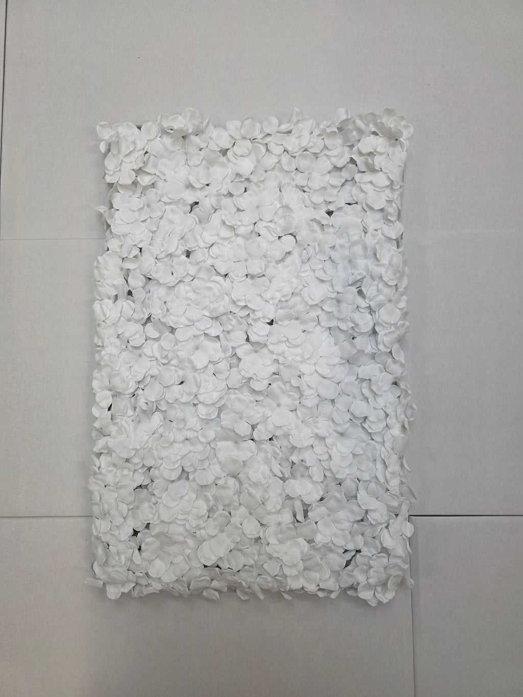 Artificial Wall Panel White Hydrangea 40x60cm