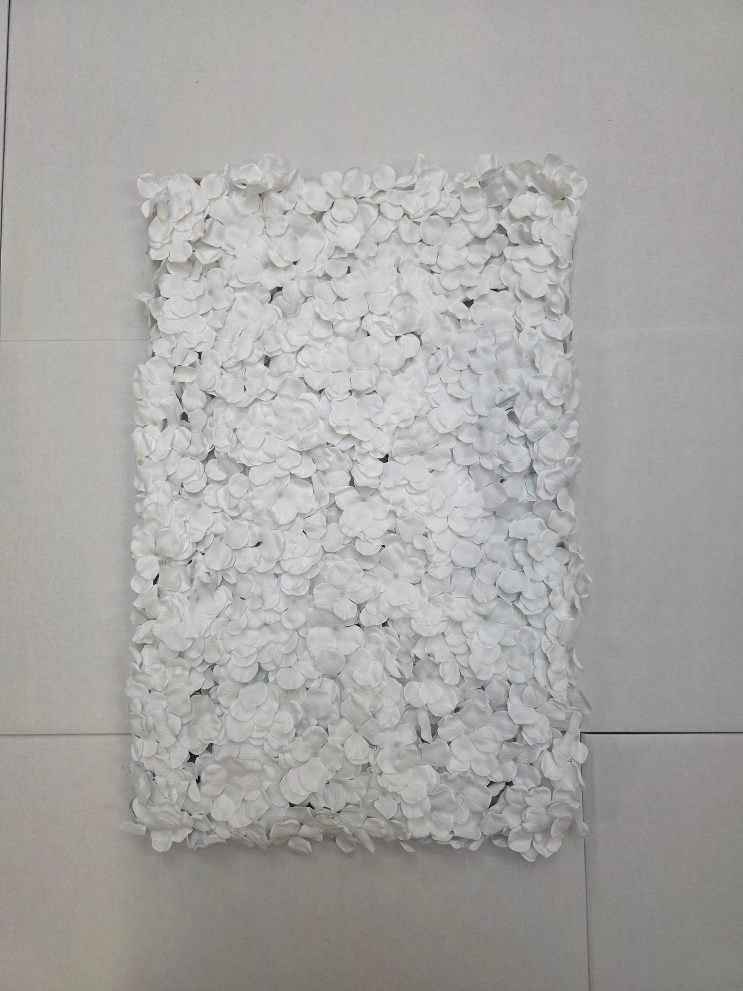 Artificial Wall Panel White Hydrangea 40x60cm