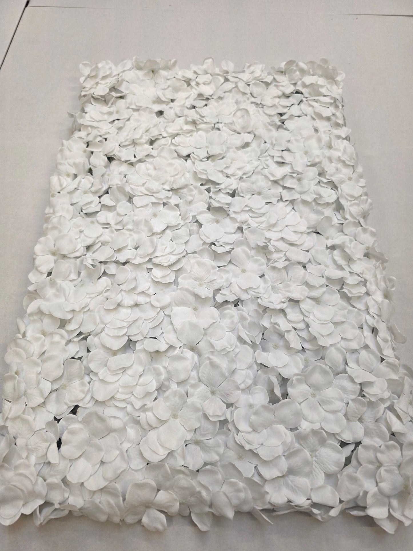 Artificial Wall Panel White Hydrangea 40x60cm