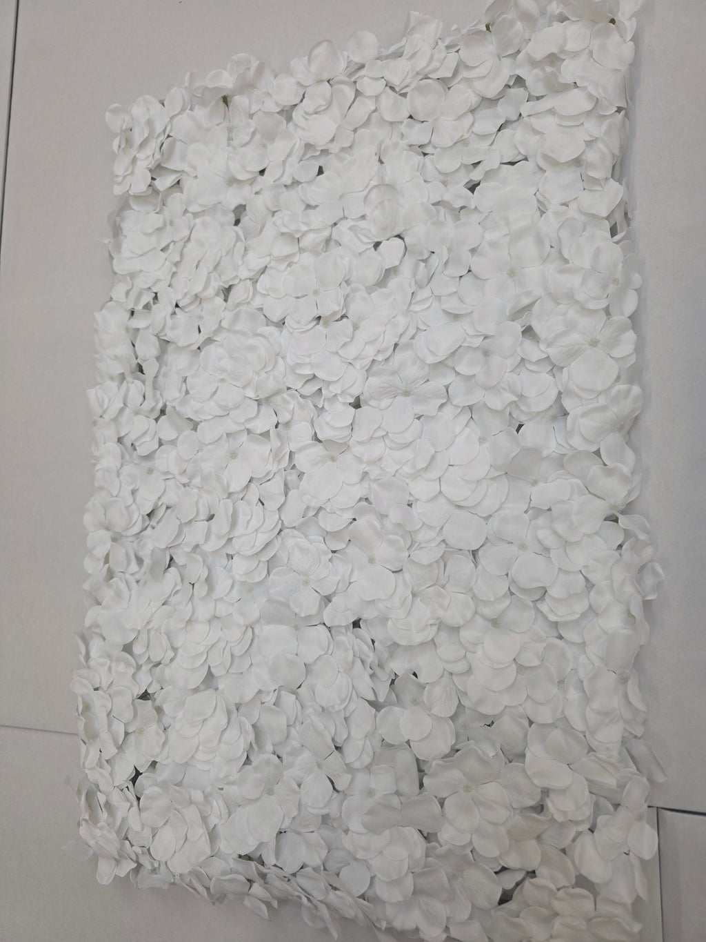 Artificial Wall Panel White Hydrangea 40x60cm