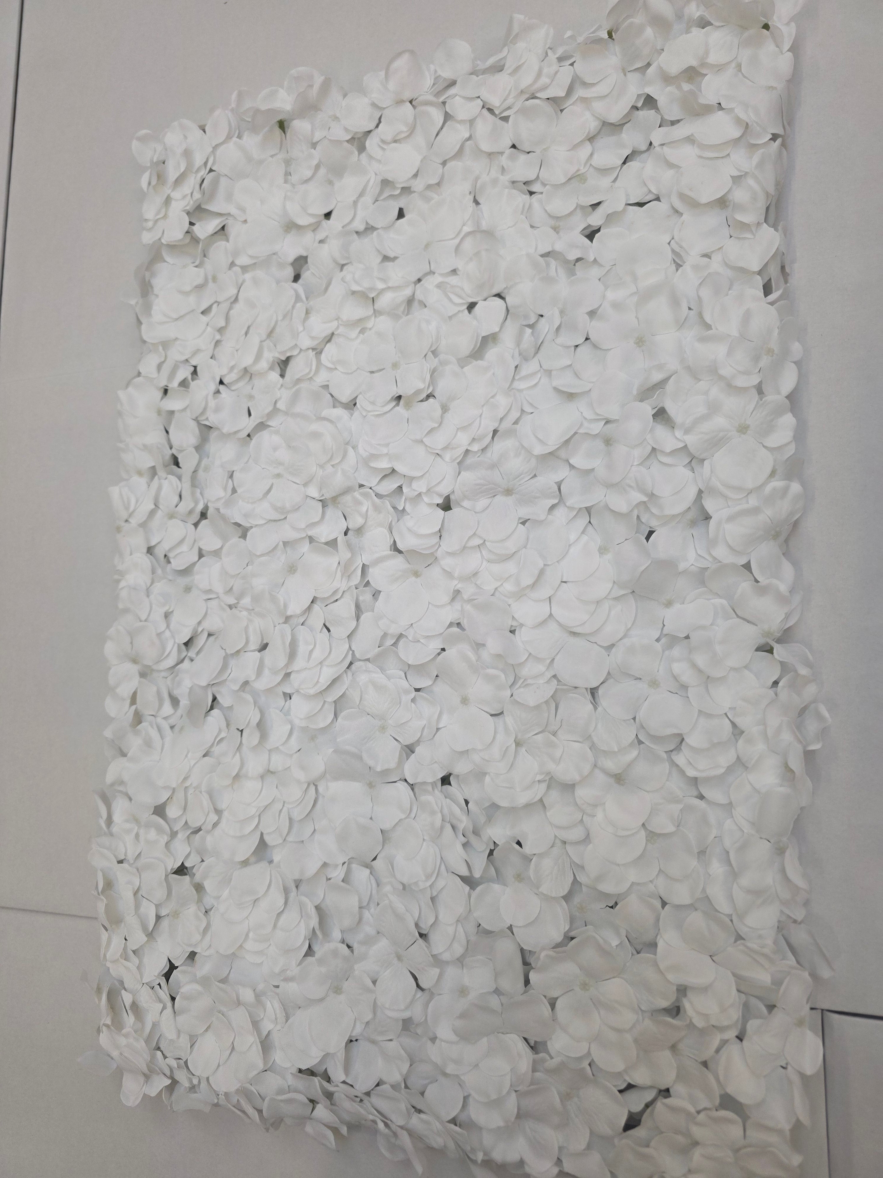 Artificial Wall Panel White Hydrangea 40x60cm