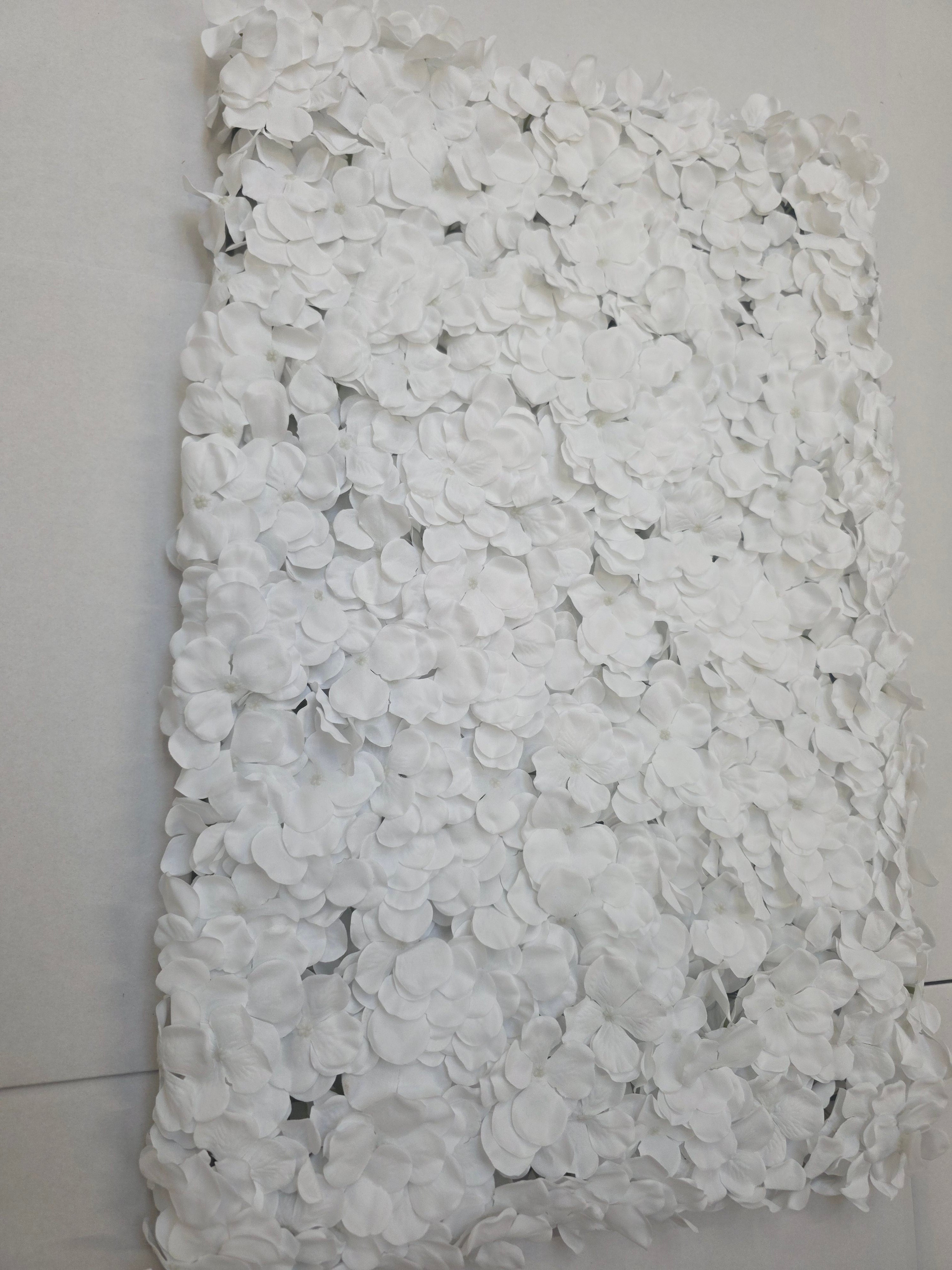 Artificial Wall Panel White Hydrangea 40x60cm