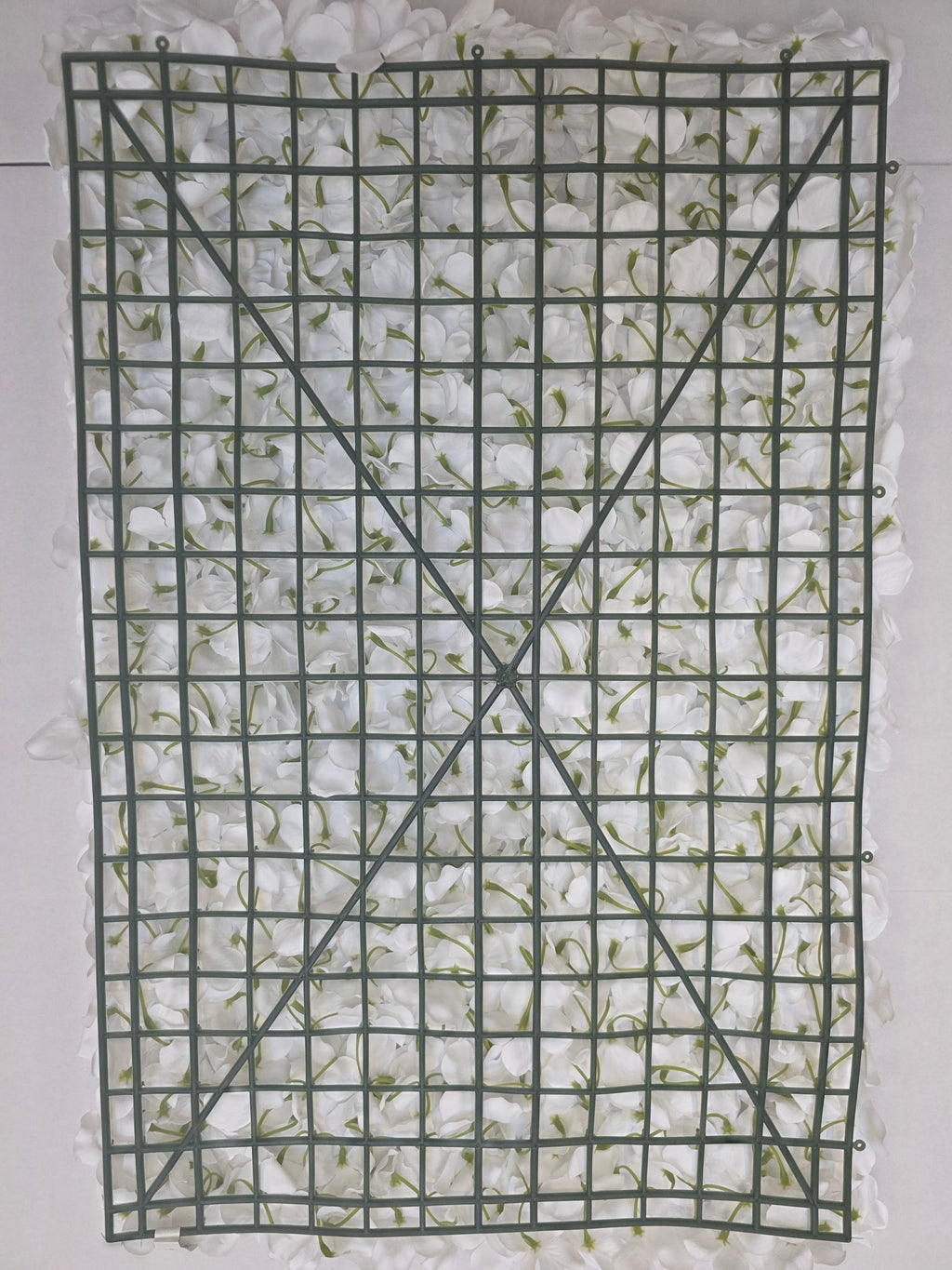 Artificial Wall Panel White Hydrangea 40x60cm