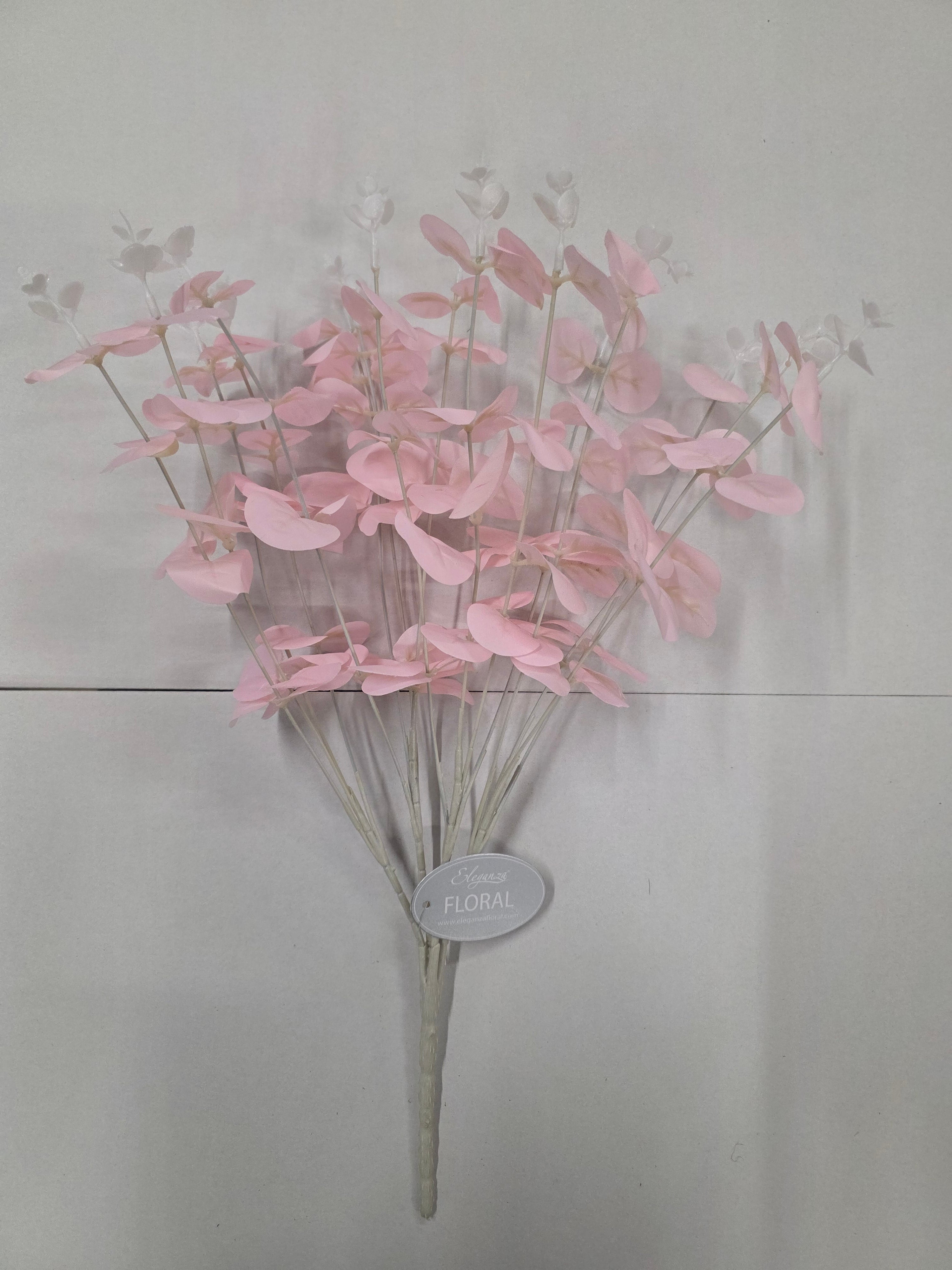 Artifical Eucalyptus Bush X16 Pink (PACK OF 2)