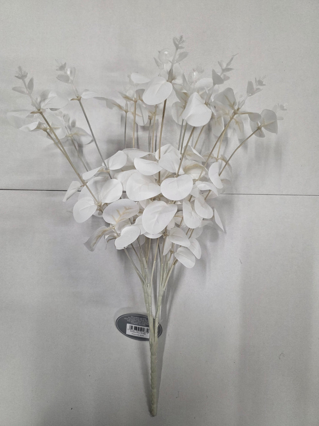 Artifical Eucalyptus Bush X16 White (PACK OF 2)