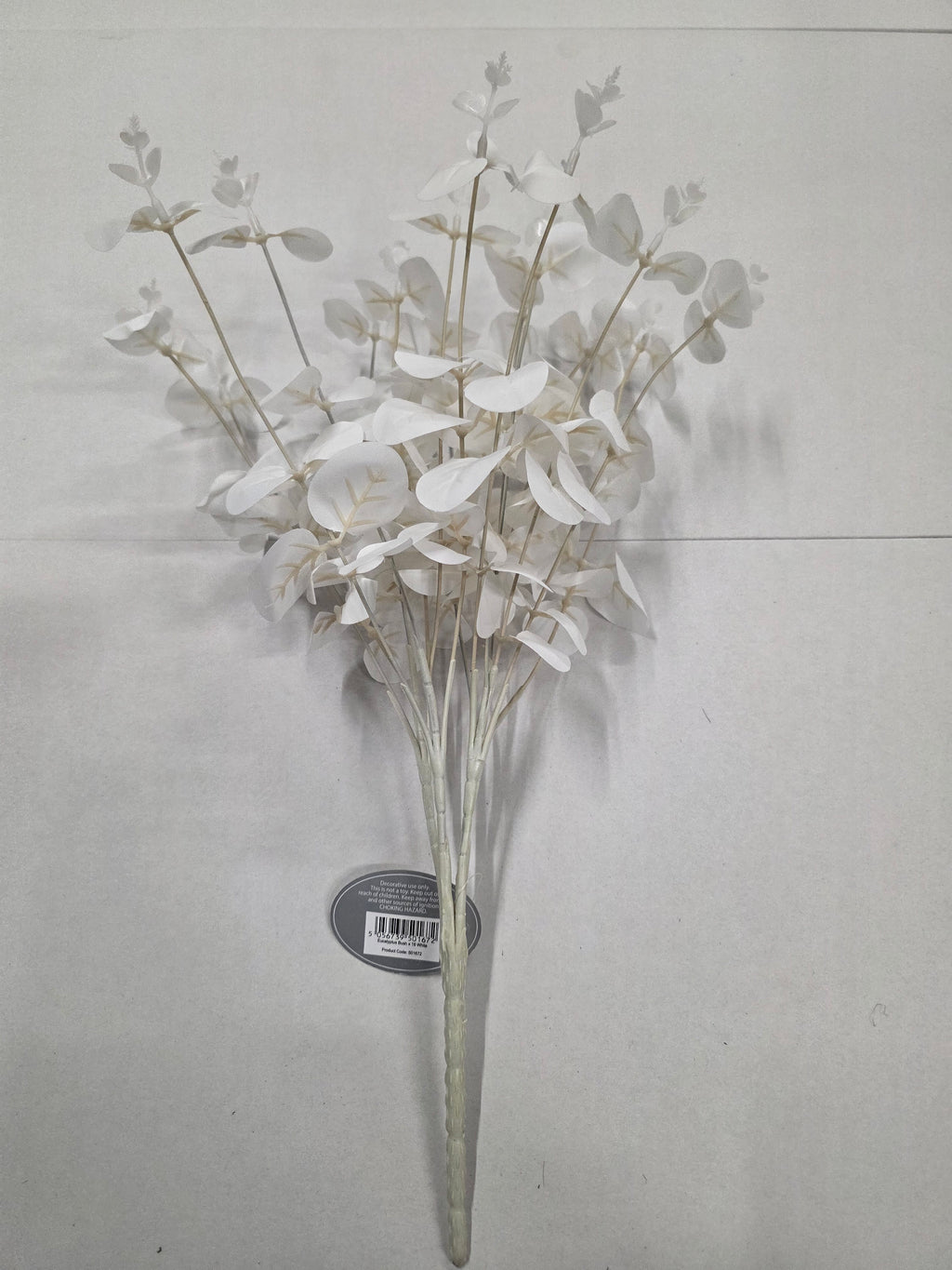 Artifical Eucalyptus Bush X16 White (PACK OF 2)