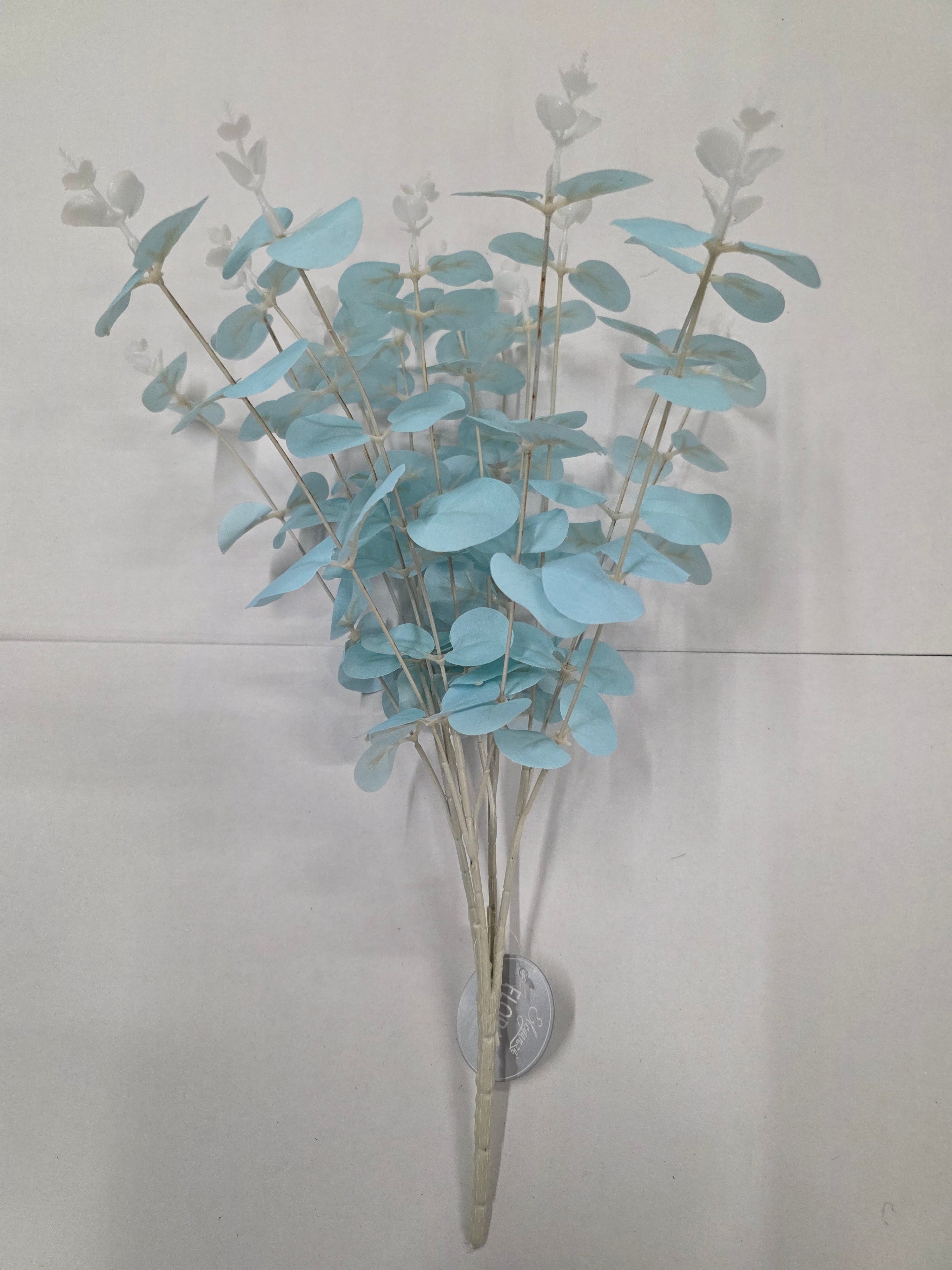 Artifical Eucalyptus Bush X 16 Blue (PACK OF 2)