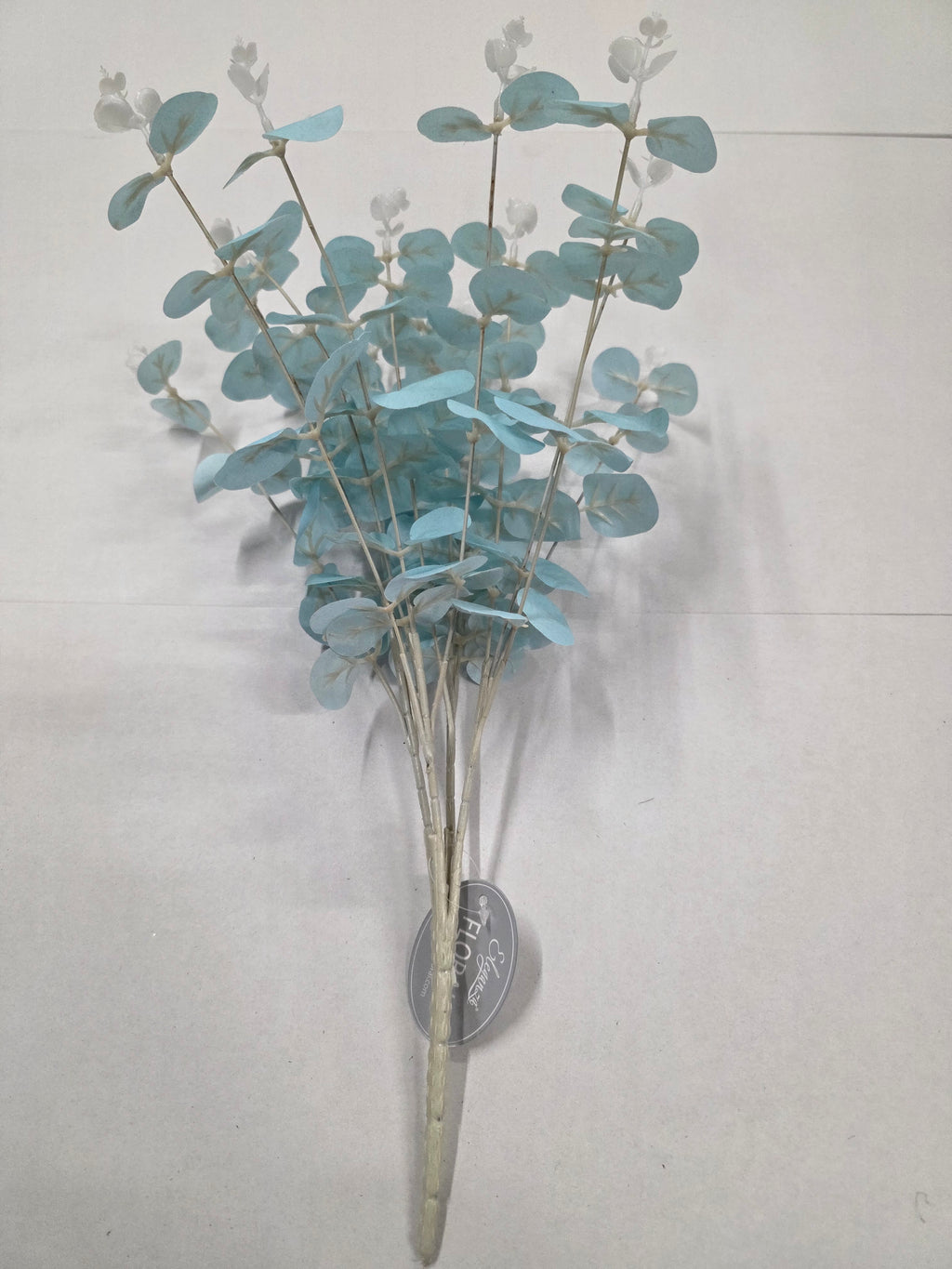 Artifical Eucalyptus Bush X 16 Blue (PACK OF 2)