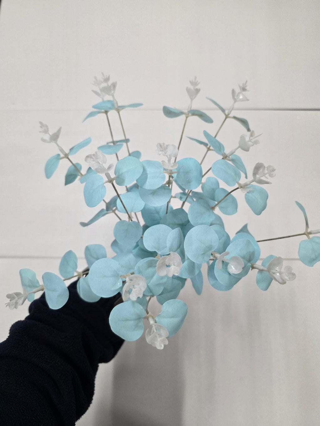 Artifical Eucalyptus Bush X 16 Blue (PACK OF 2)