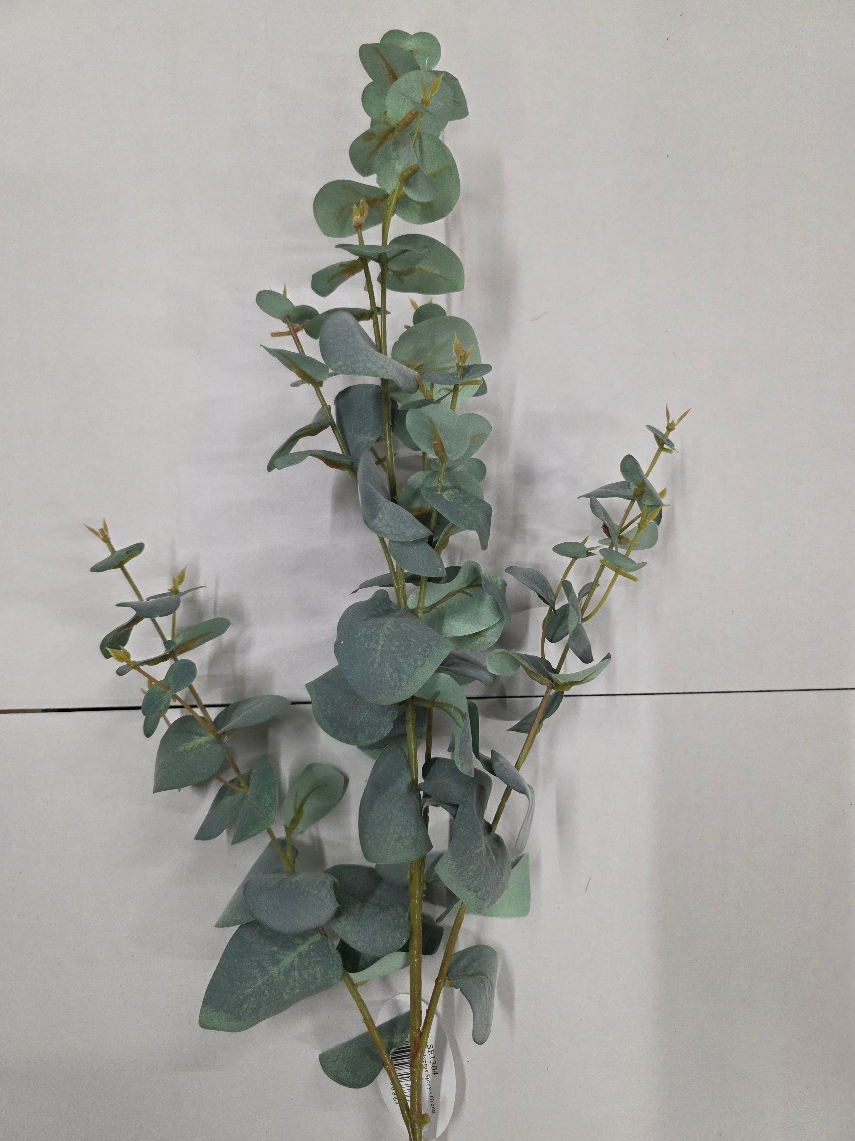 Artifical Eucalyptus Spiral Spray Green