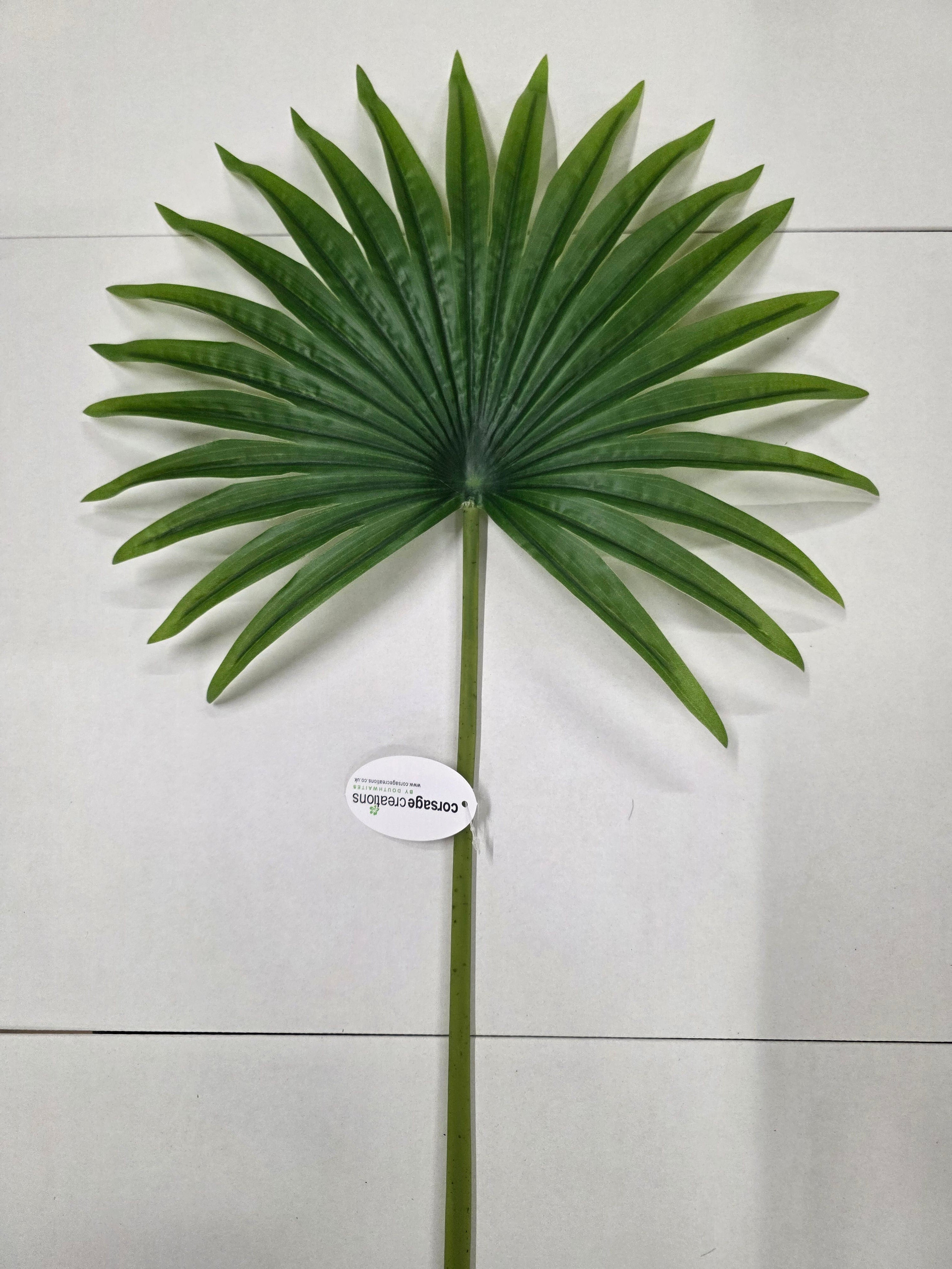 Artifical Fan Palm Leaf Green (PACK OF 2)