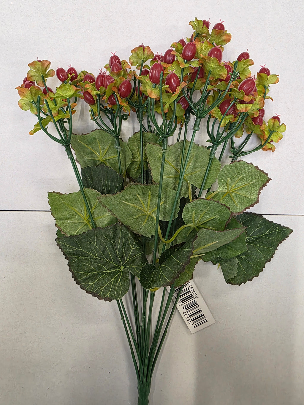 Artificial Hypericum Red Bush