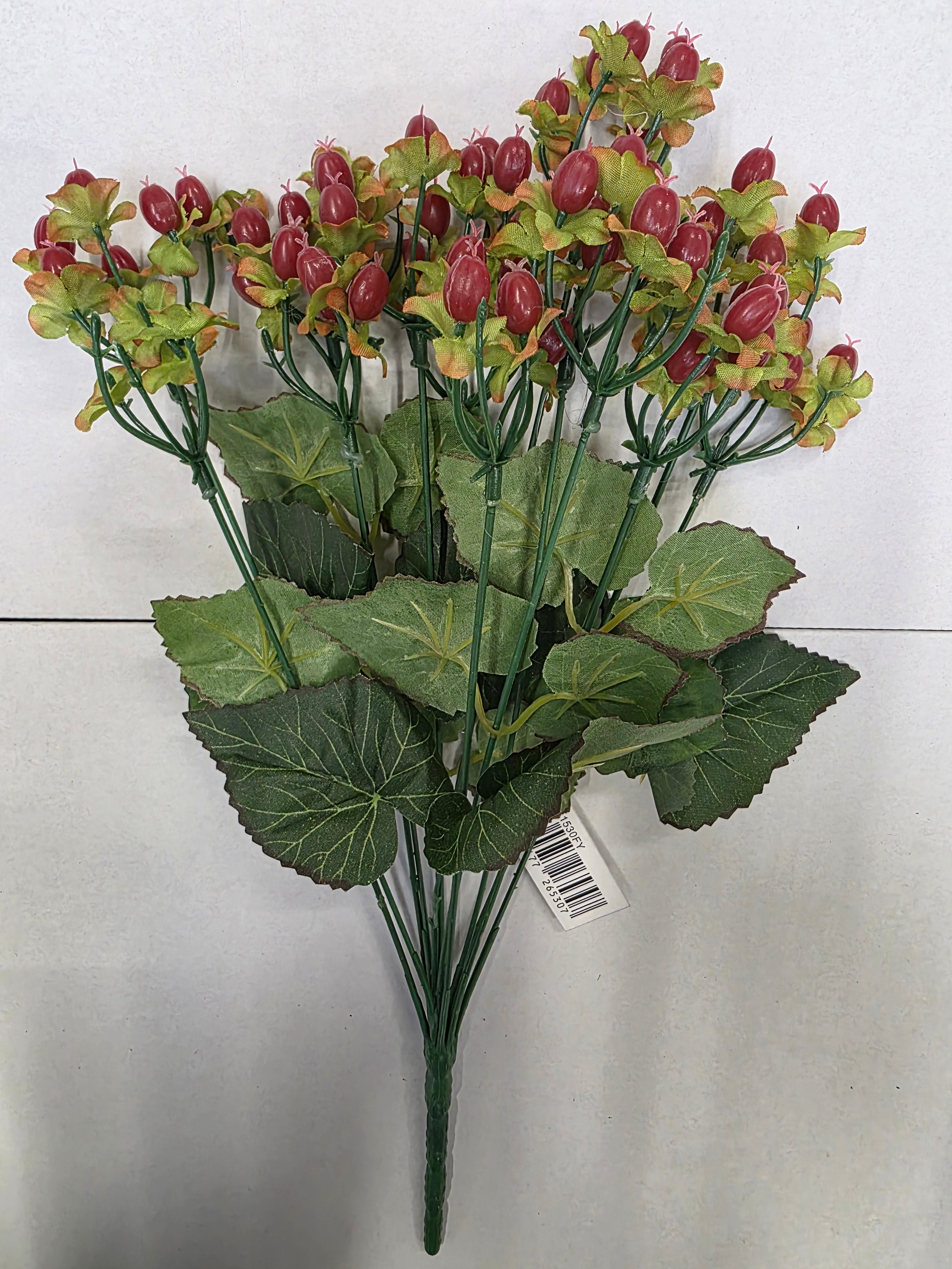 Artificial Hypericum Red Bush