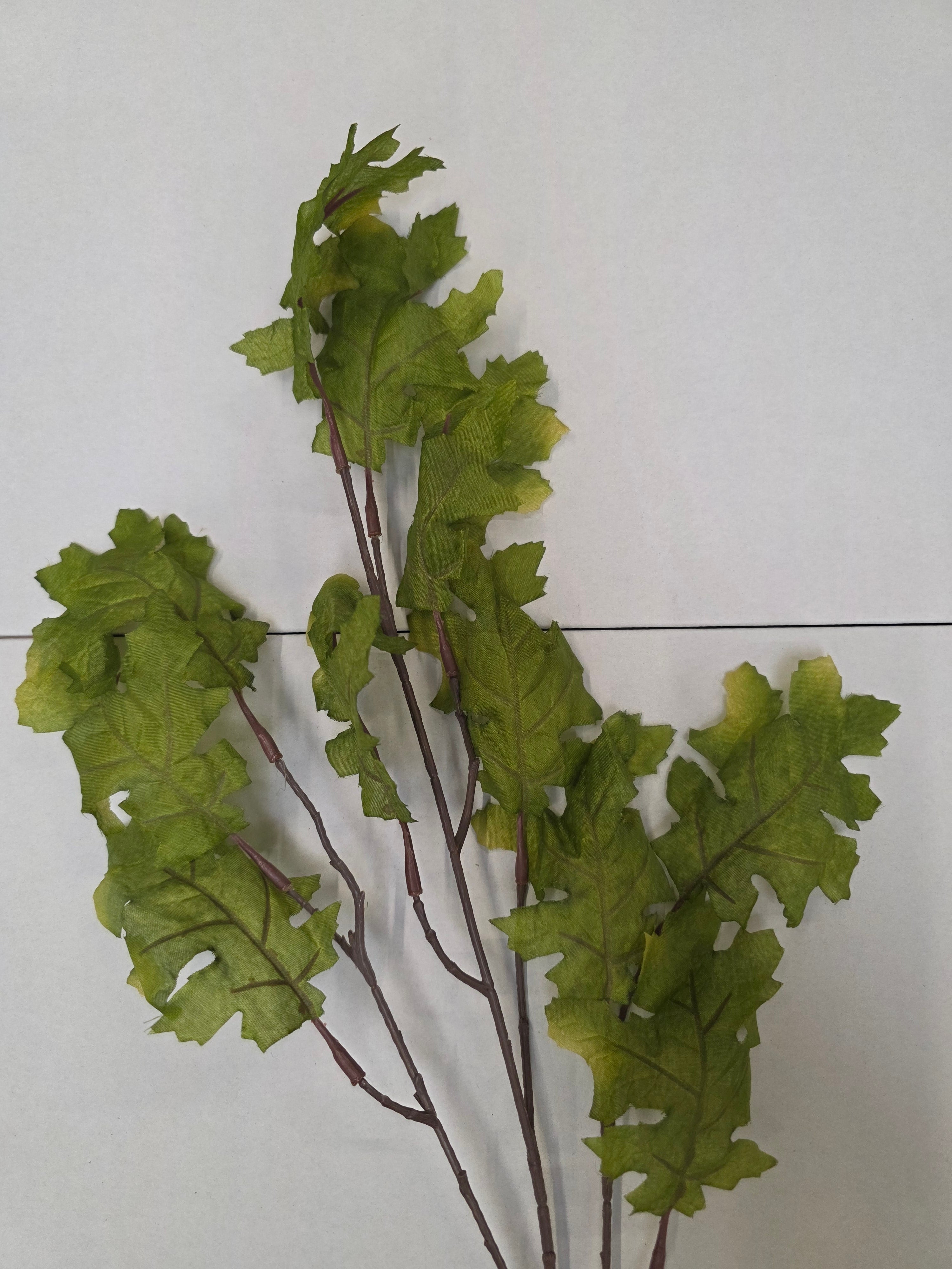 Artificial Oak Leaf Spray Green (PACK OF 3)