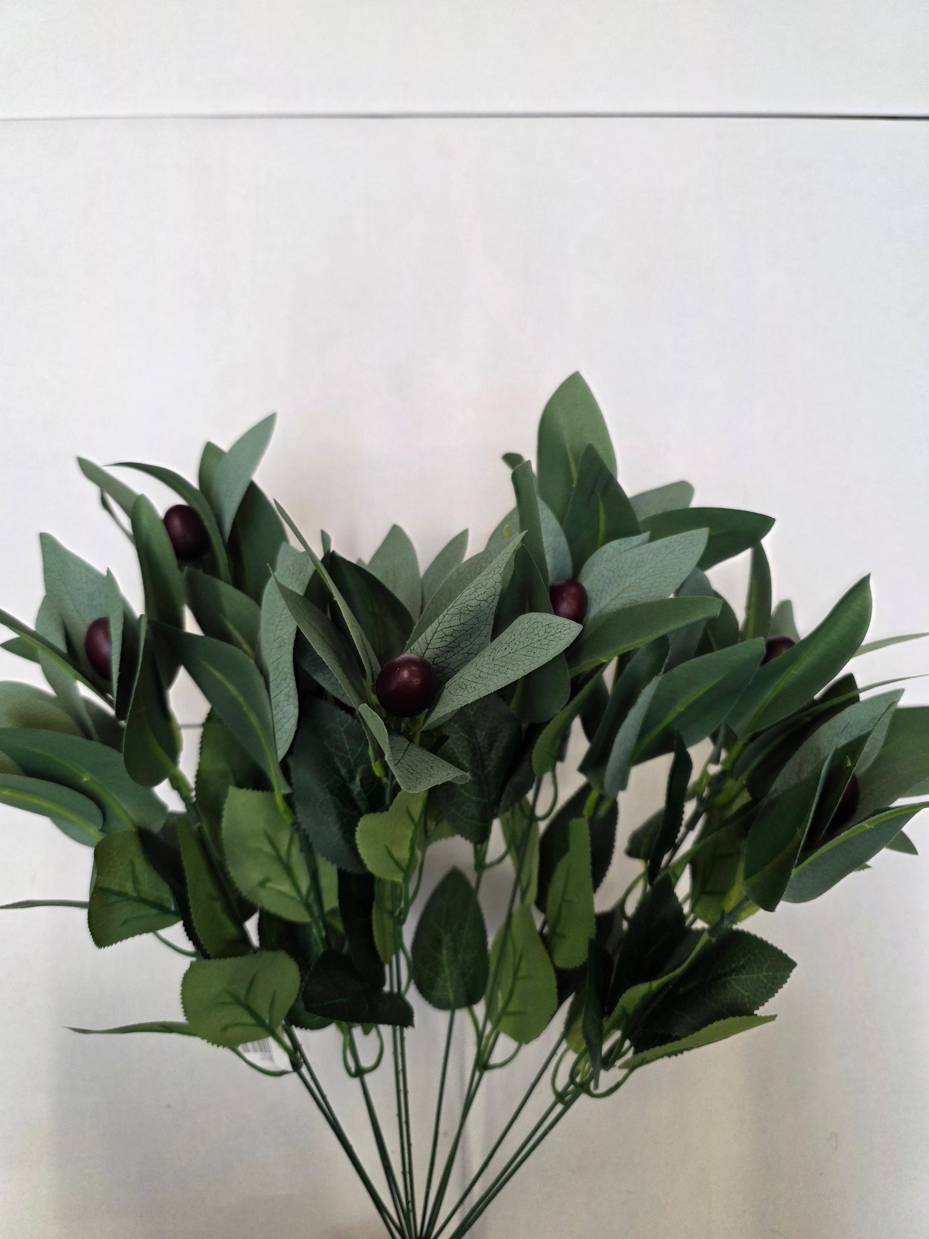Artificial Olive Foliage Bush