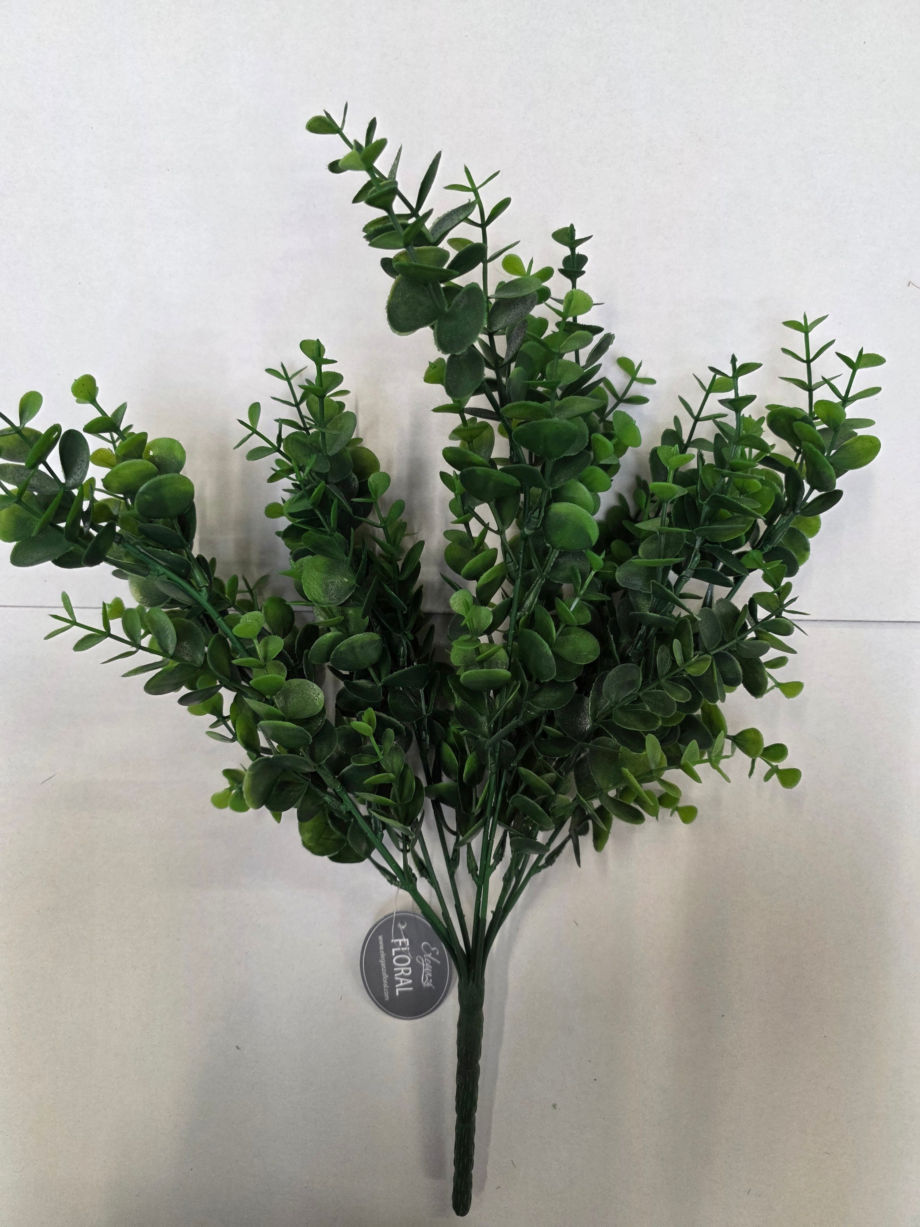 Artificial Plastic Eucalyptus Bush Large X 9 Green