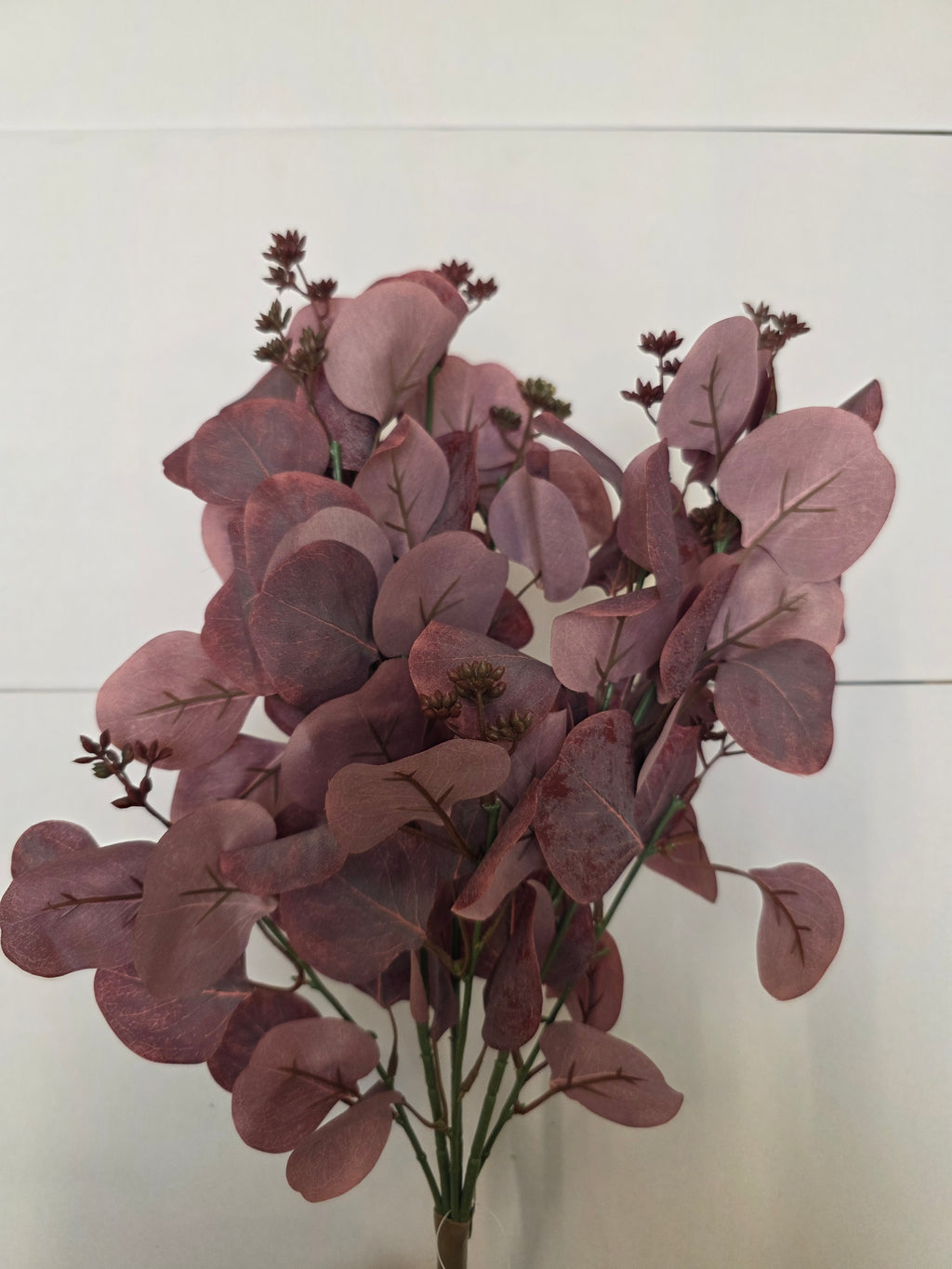 Artificial Populus Eucalyptus Bush Red