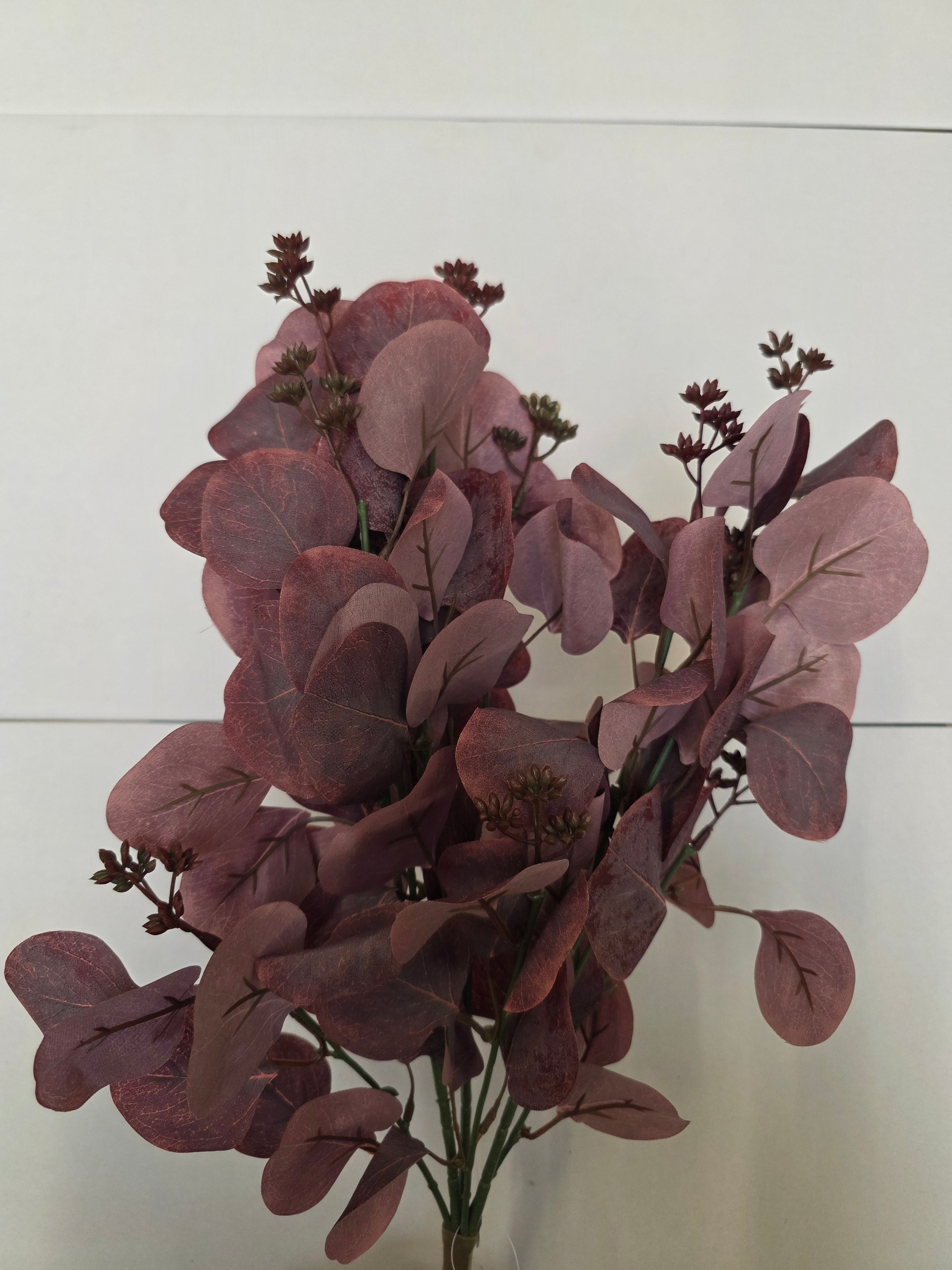 Artificial Populus Eucalyptus Bush Red