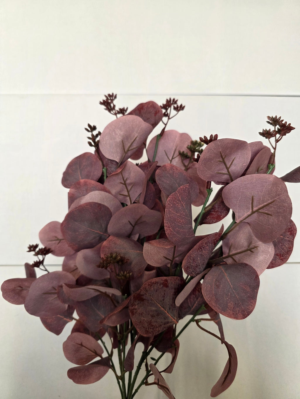 Artificial Populus Eucalyptus Bush Red