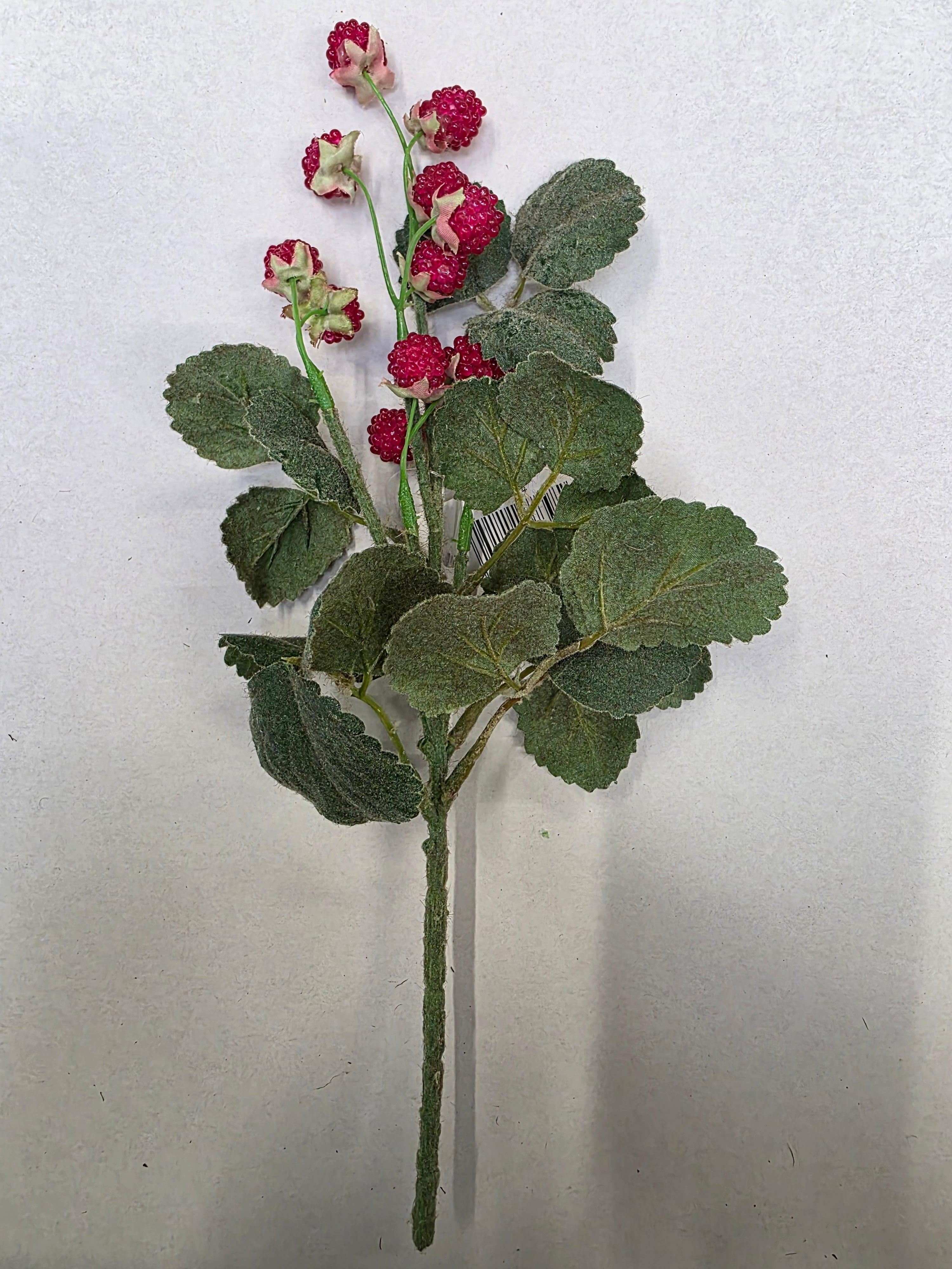Artificial Raspberry Pick 29cm (pack of 2)