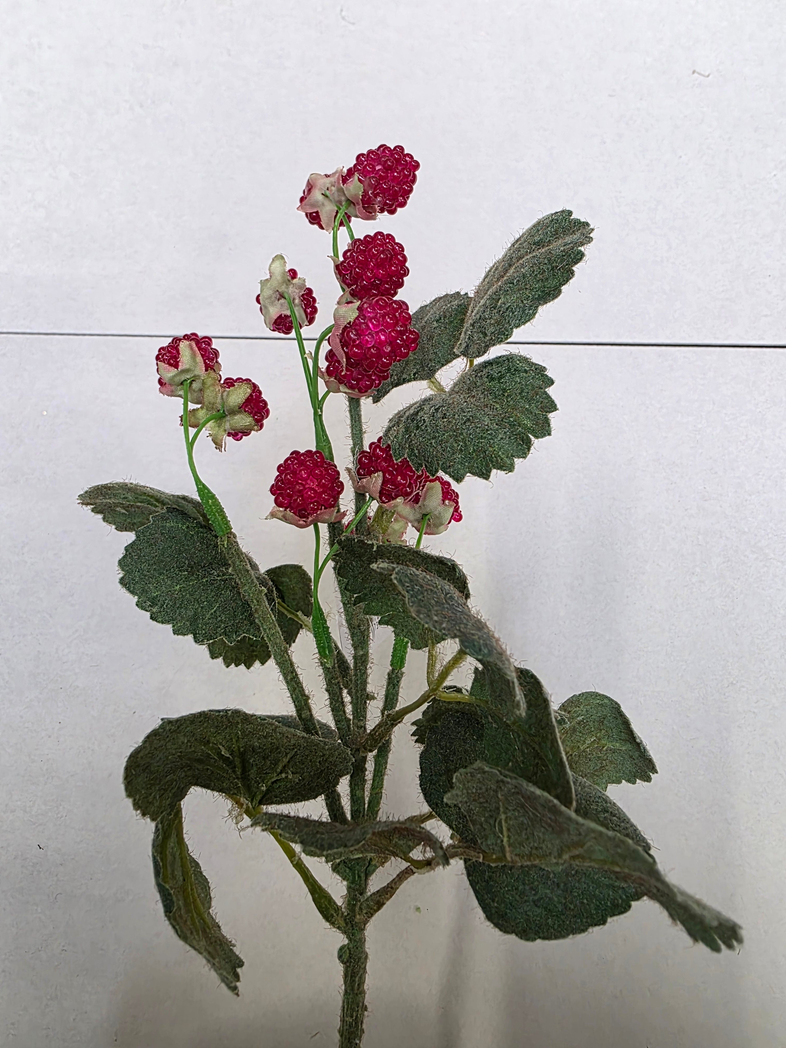 Artificial Raspberry Pick 29cm (pack of 2)