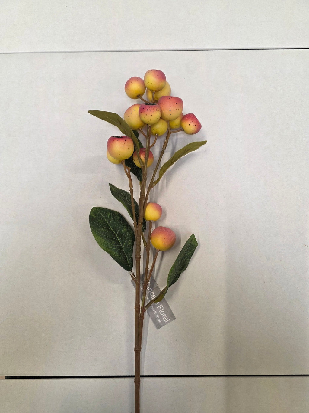 Artificial Rosehip Peach Spray X 14 63cm (pack of 2)