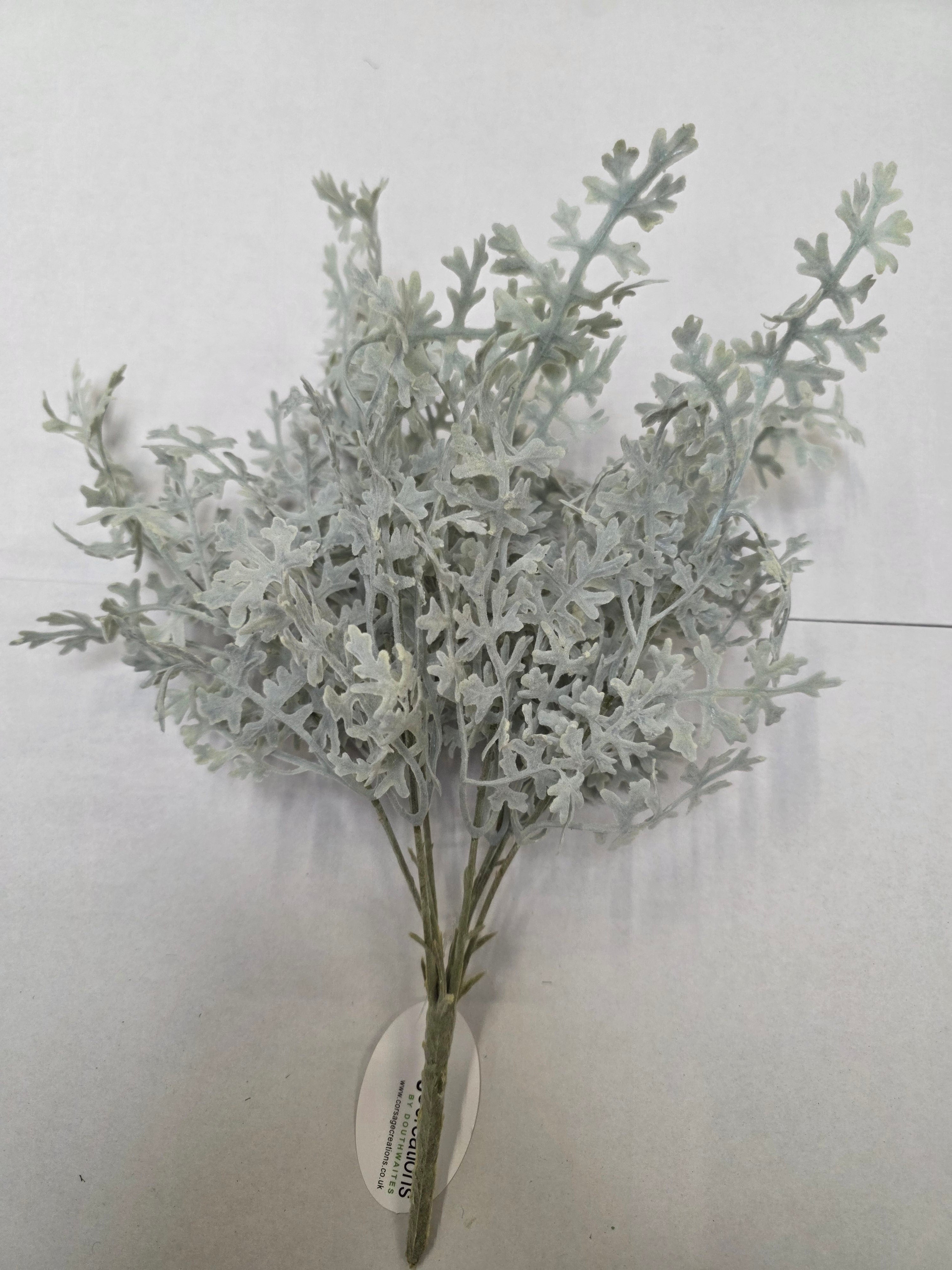 Artificial Senecio Bush Green Grey (pack of 2)