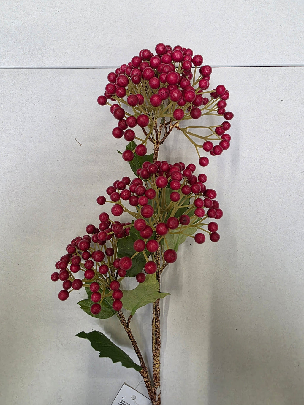 Artificial Viburnum Berry Spray Red 66cm