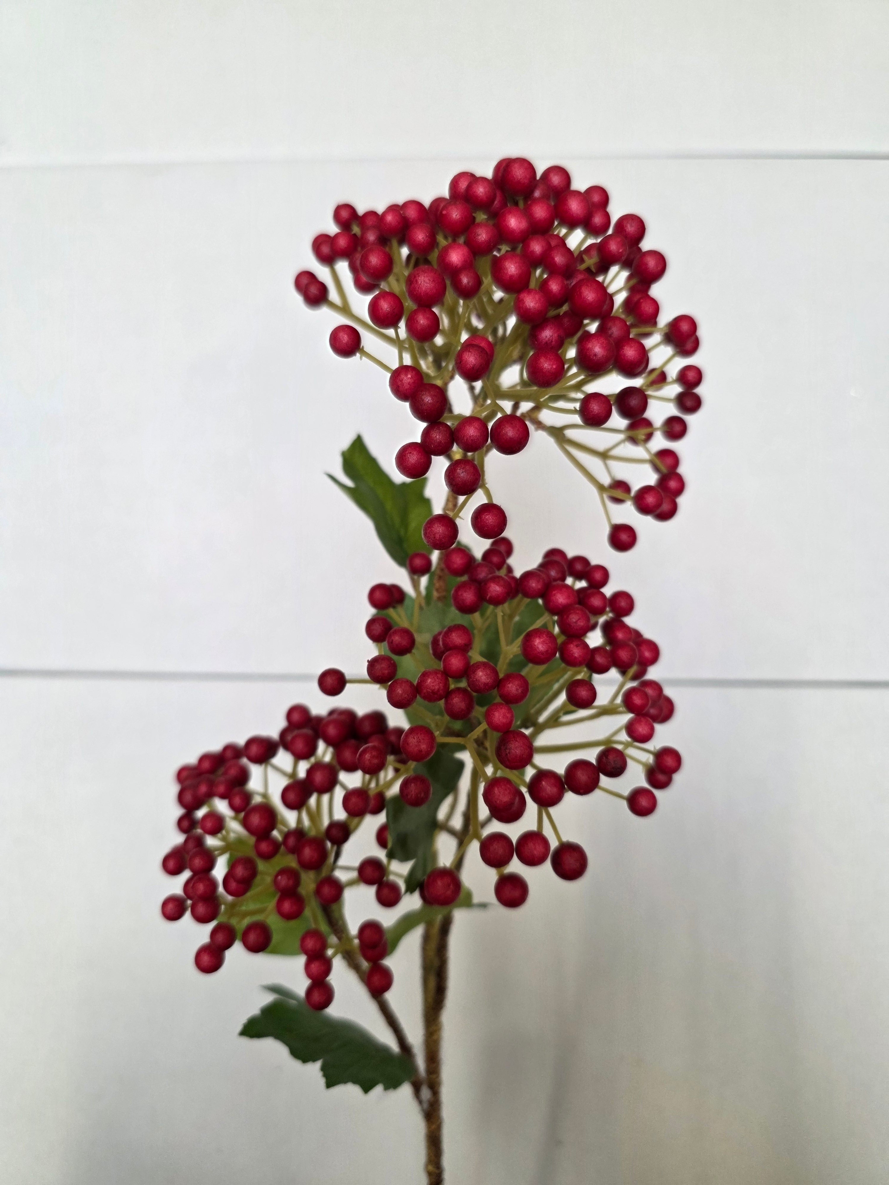 Artificial Viburnum Berry Spray Red 66cm
