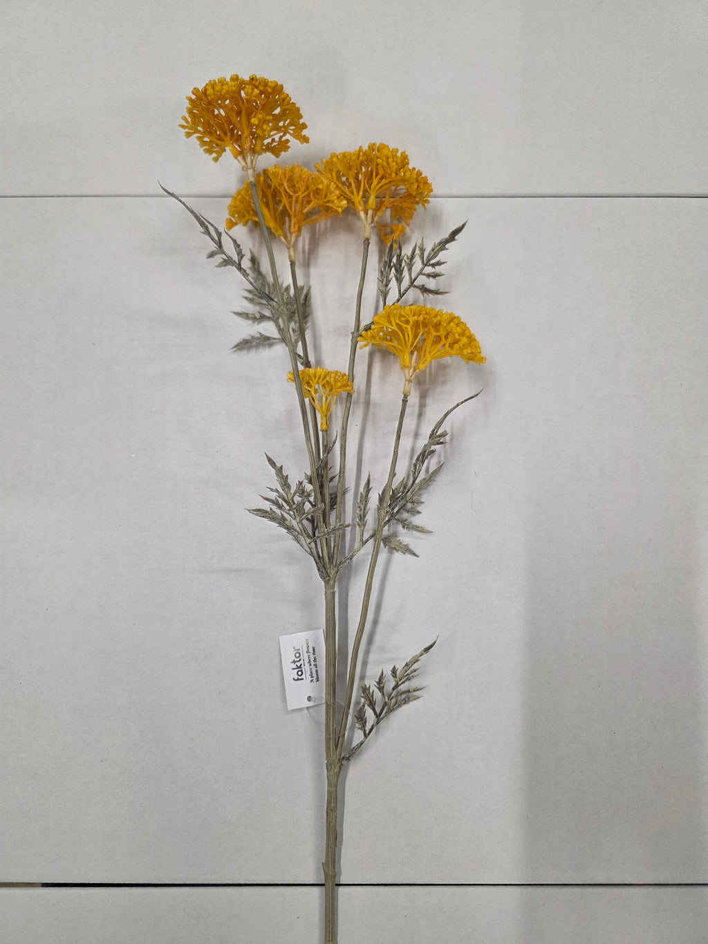 Artificial Achillia Branch X 5 Yellow