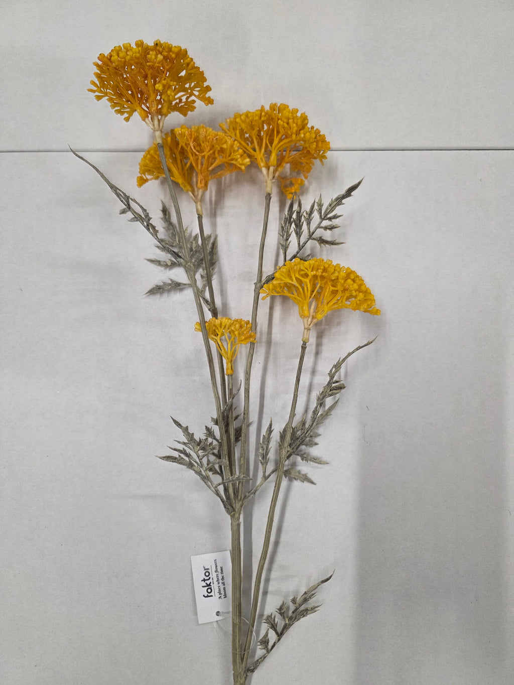 Artificial Achillia Branch X 5 Yellow
