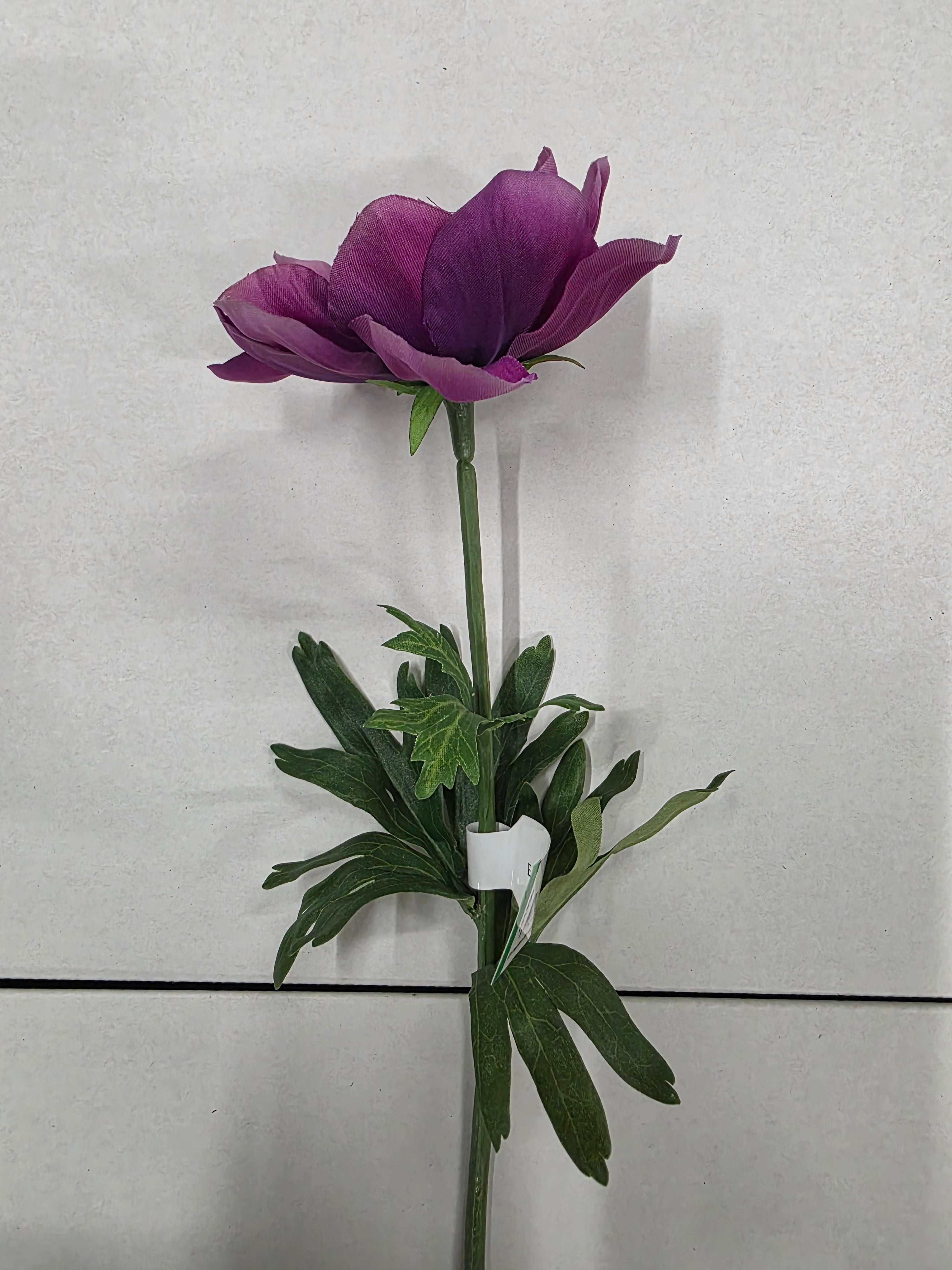 Artificial Anemone Spray Purple 45cm (PACK OF 4)