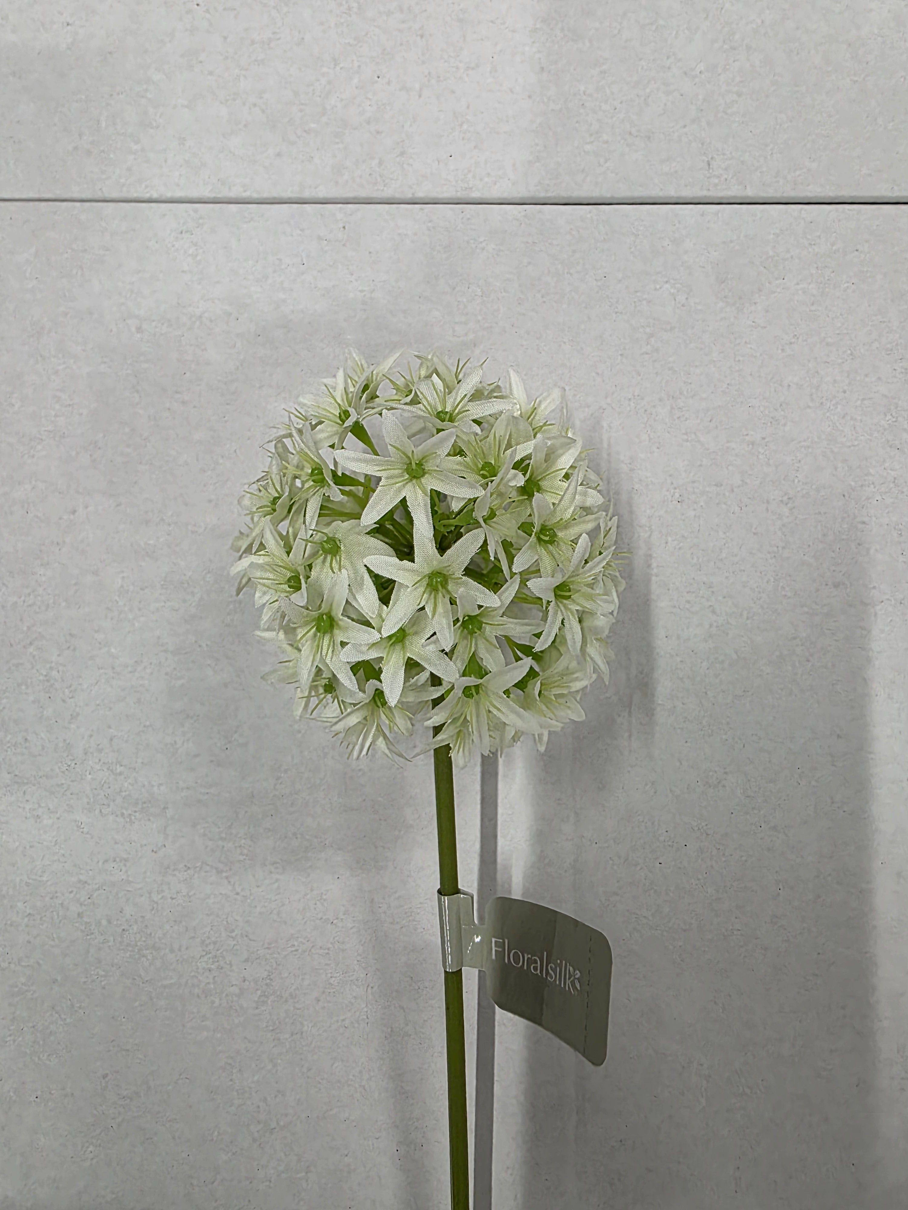 Artificial Allium Spray White 62cm (PACK OF 2)