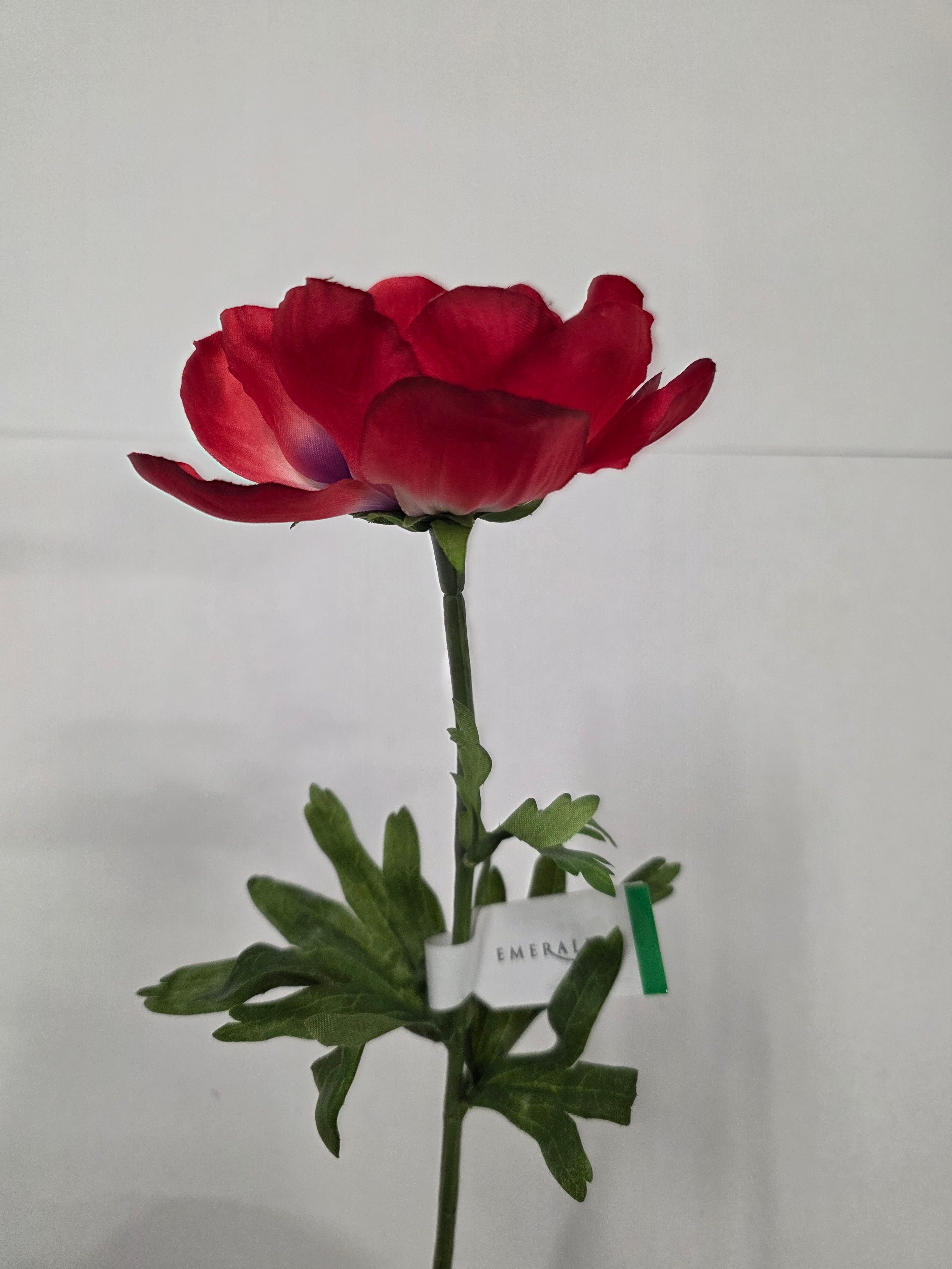 Artificial Anemone Spray Red 45cm (PACK OF 4)