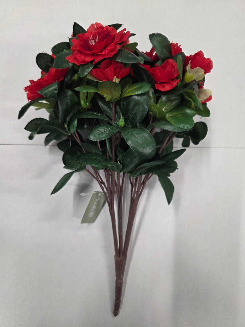 Artificial Azalea Bush Red 36cm