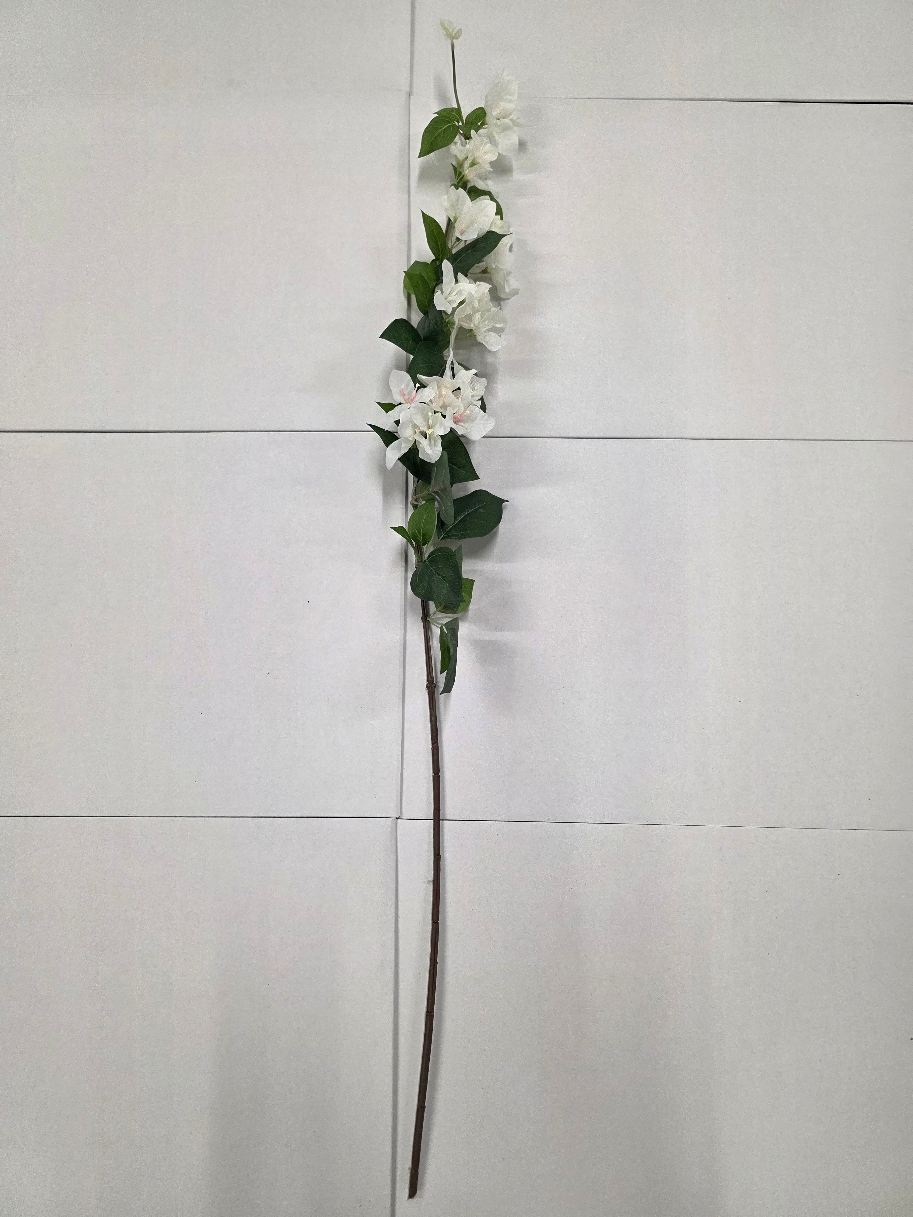 Artificial Bougainvillea Spray White 119cm