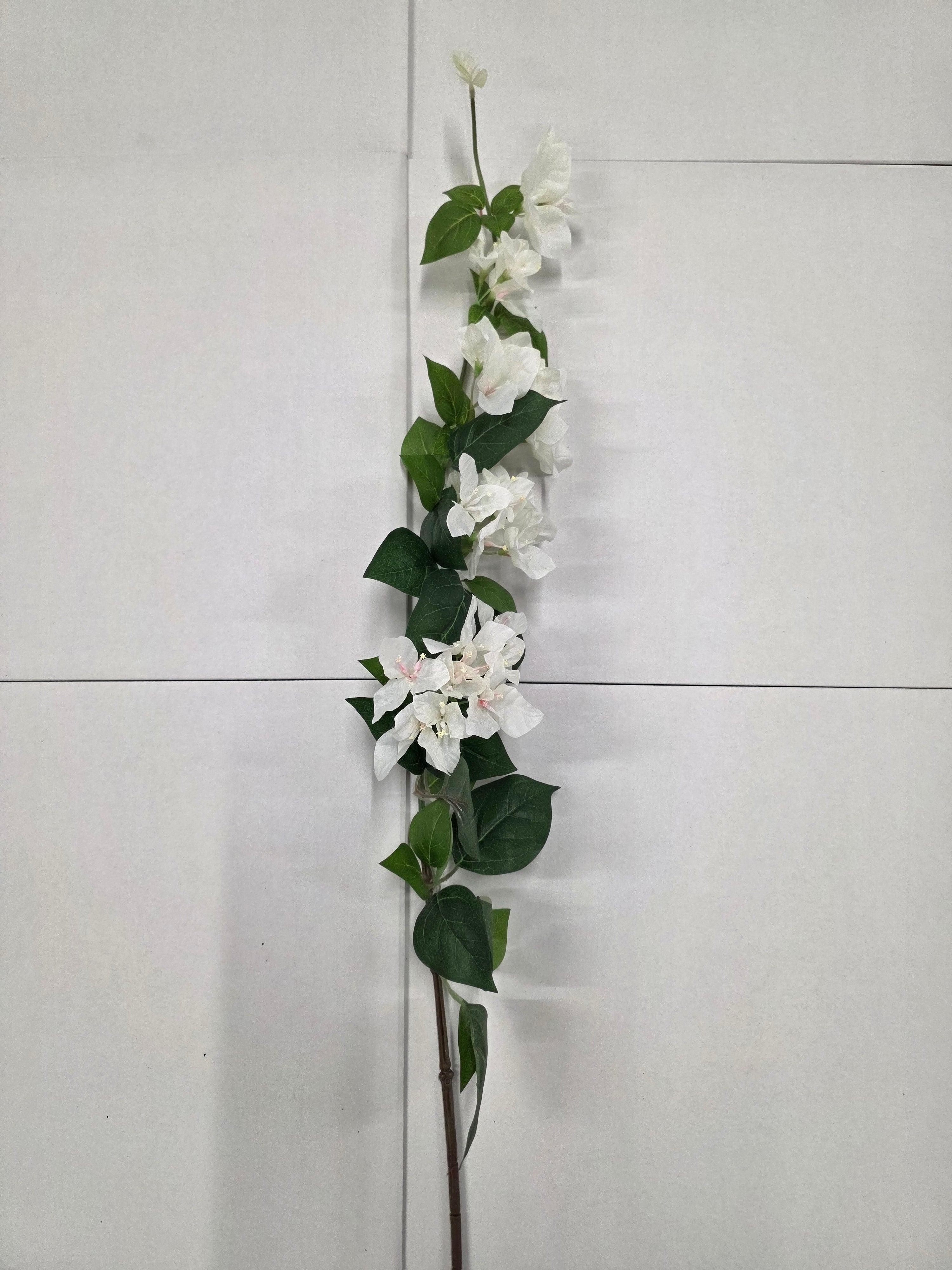 Artificial Bougainvillea Spray White 119cm