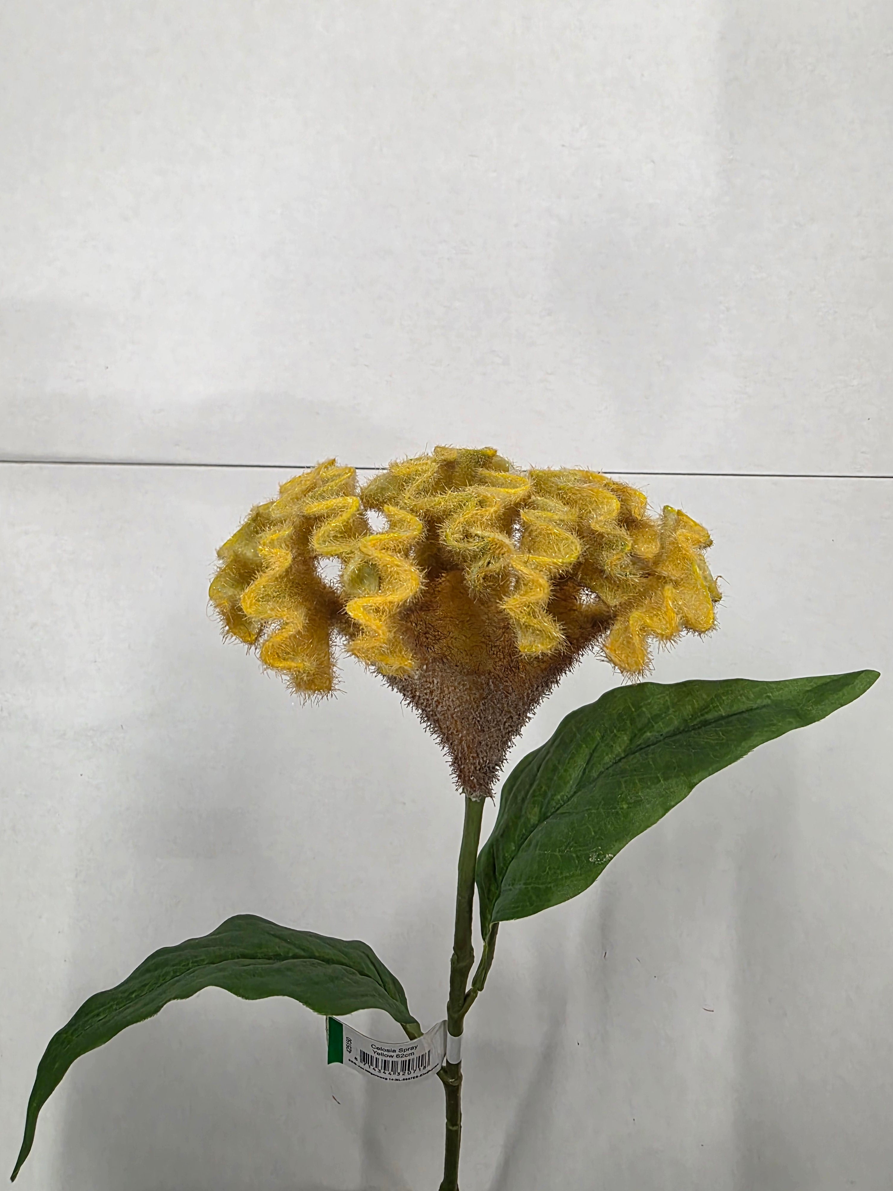 Artificial Celosia Spray Yellow