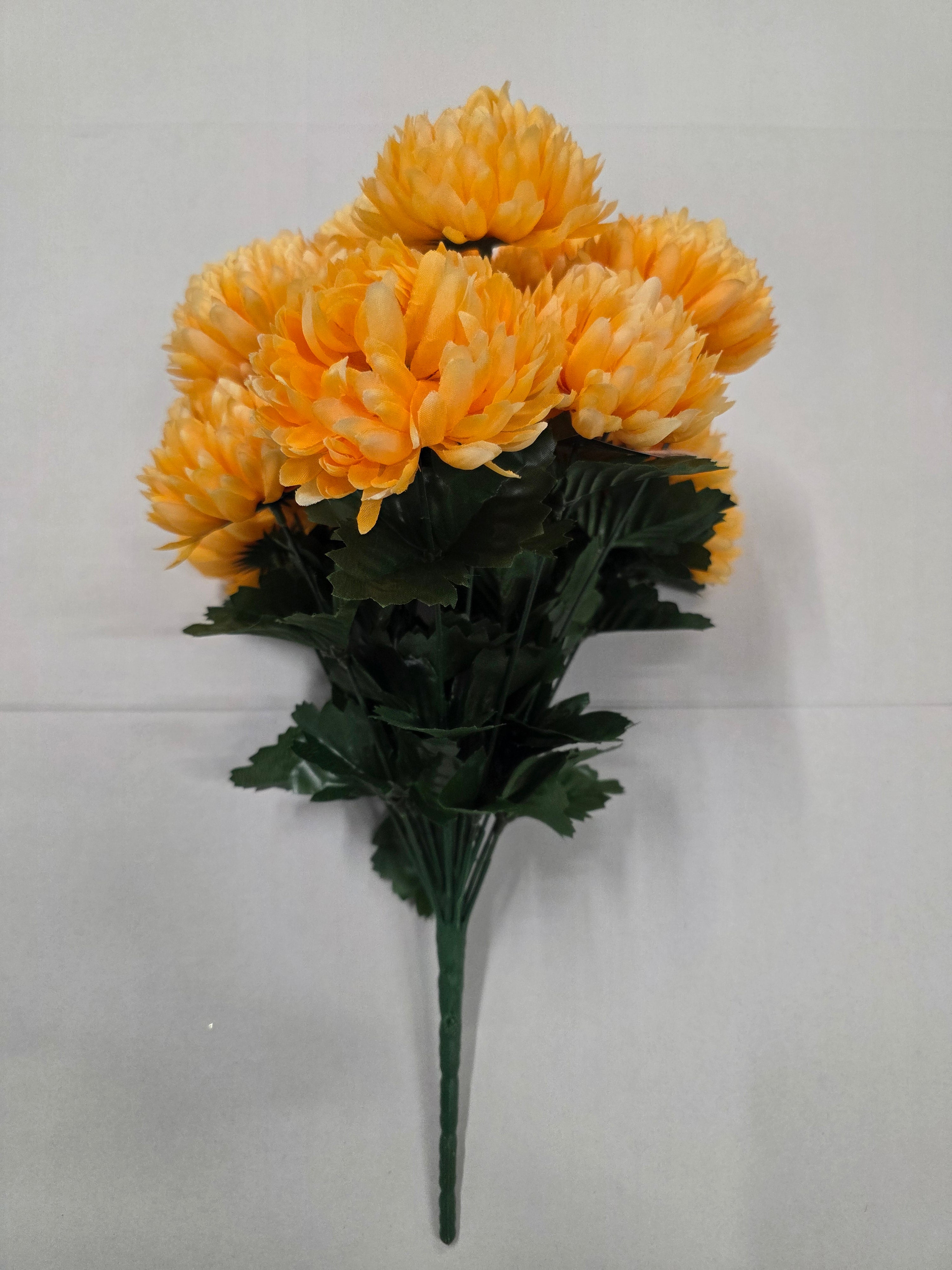 Artificial Chrysanth Bunch Apricot