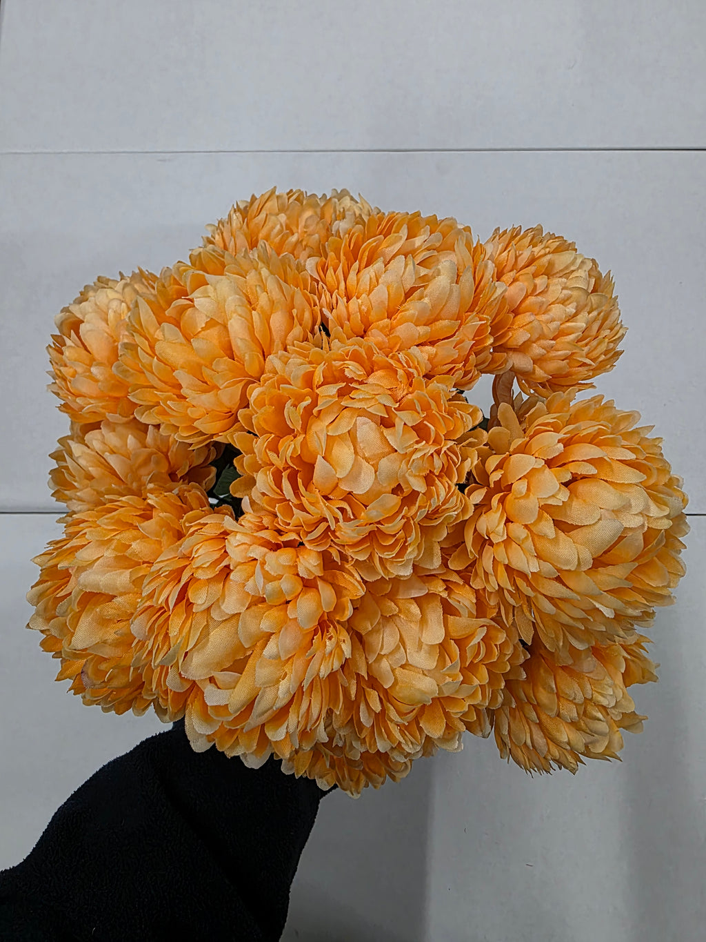 Artificial Chrysanth Bunch Apricot
