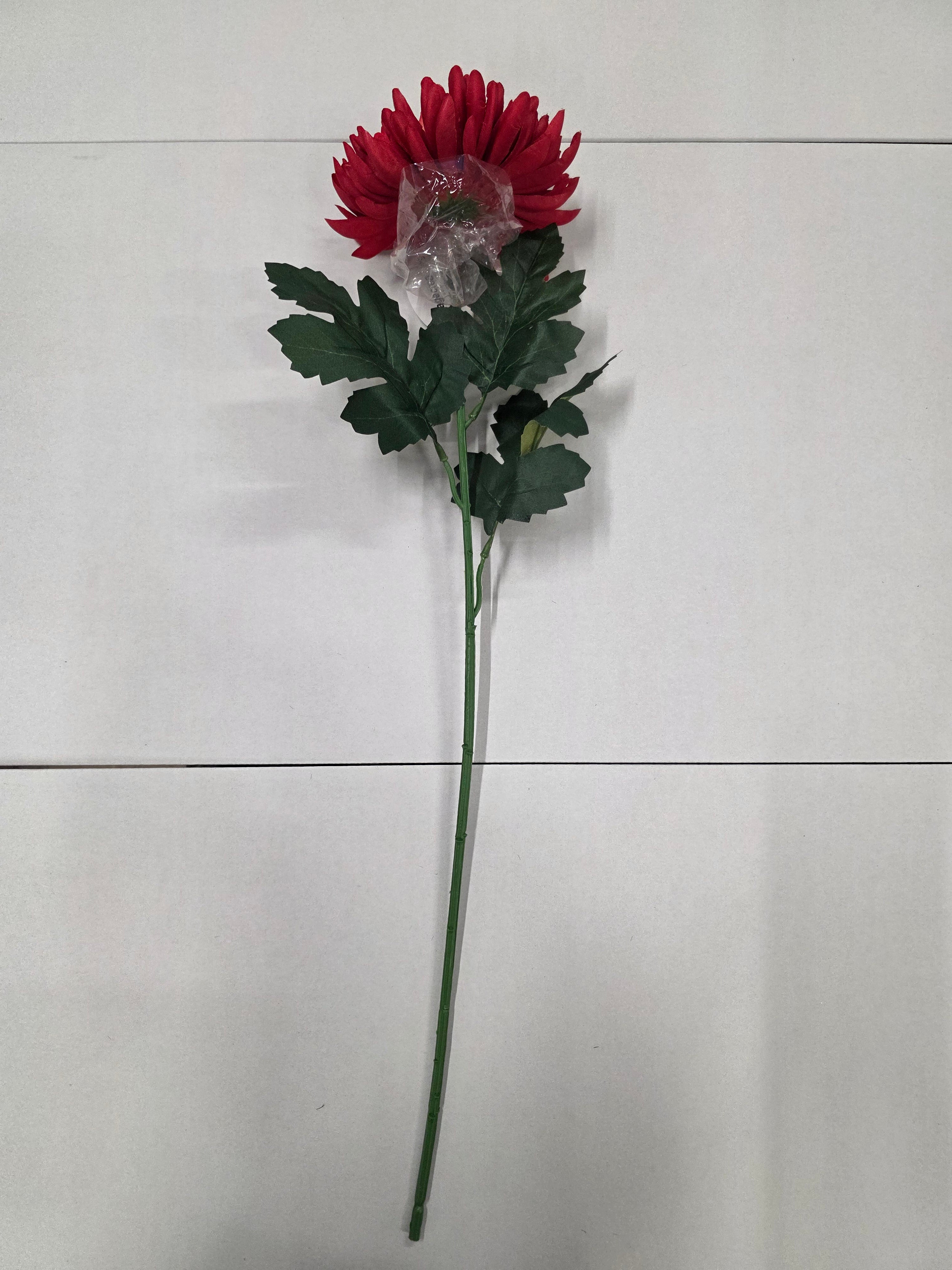 Artificial Chrysanthemum Bloom Red (PACK OF 2)