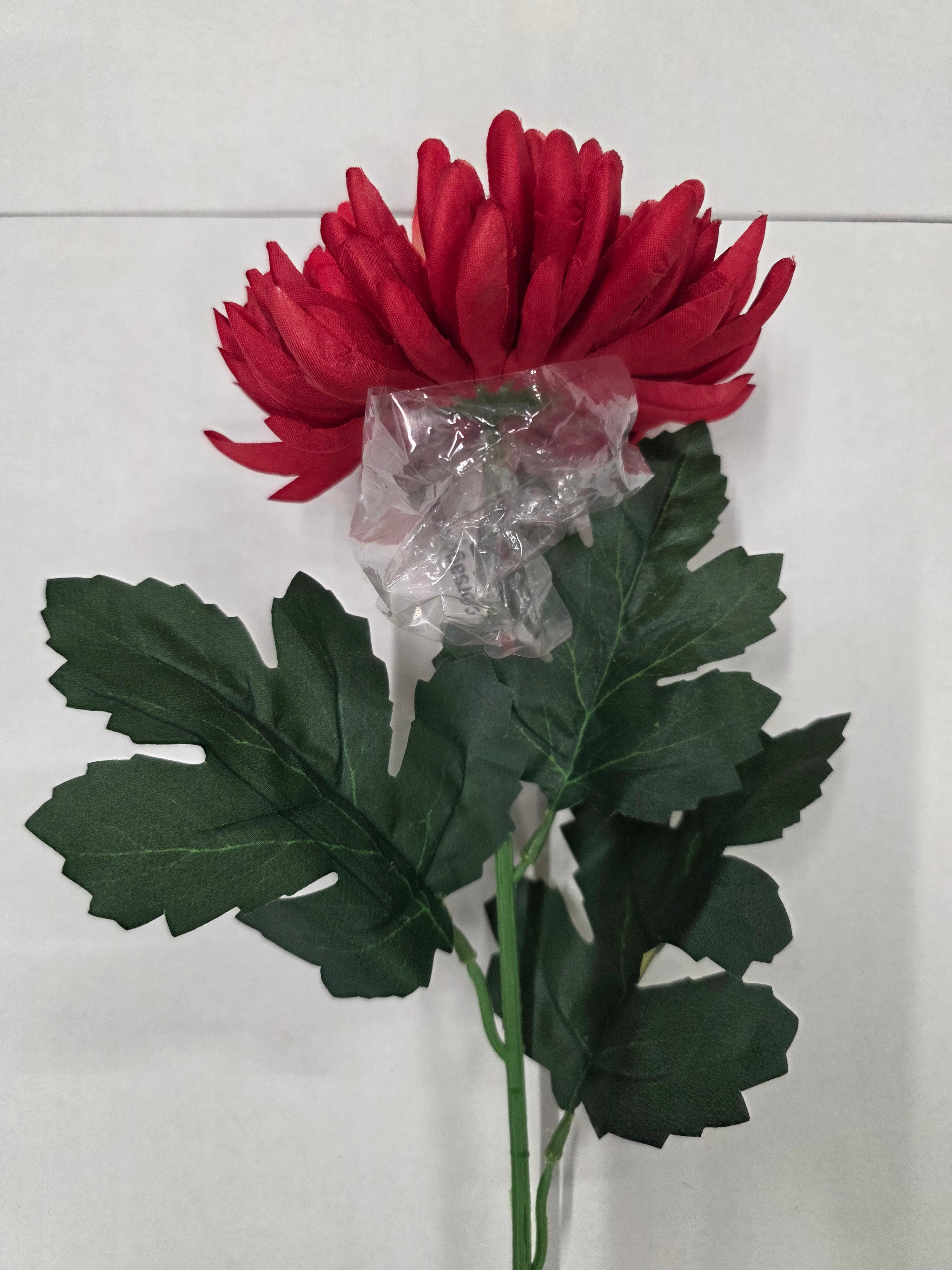 Artificial Chrysanthemum Bloom Red (PACK OF 2)