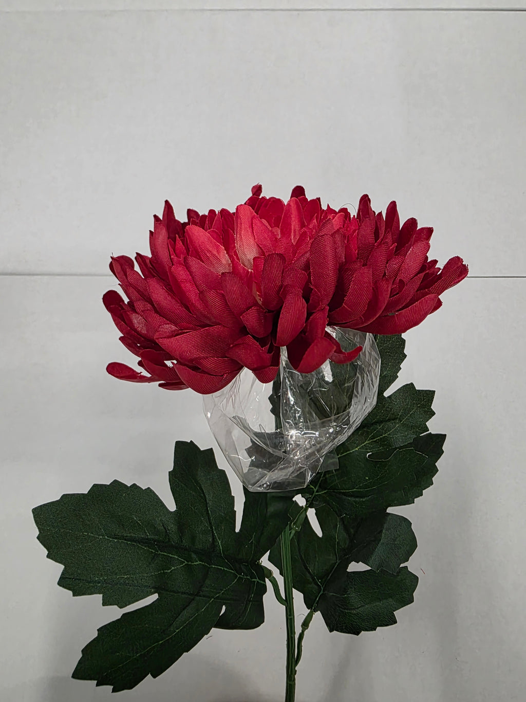 Artificial Chrysanthemum Bloom Red (PACK OF 2)