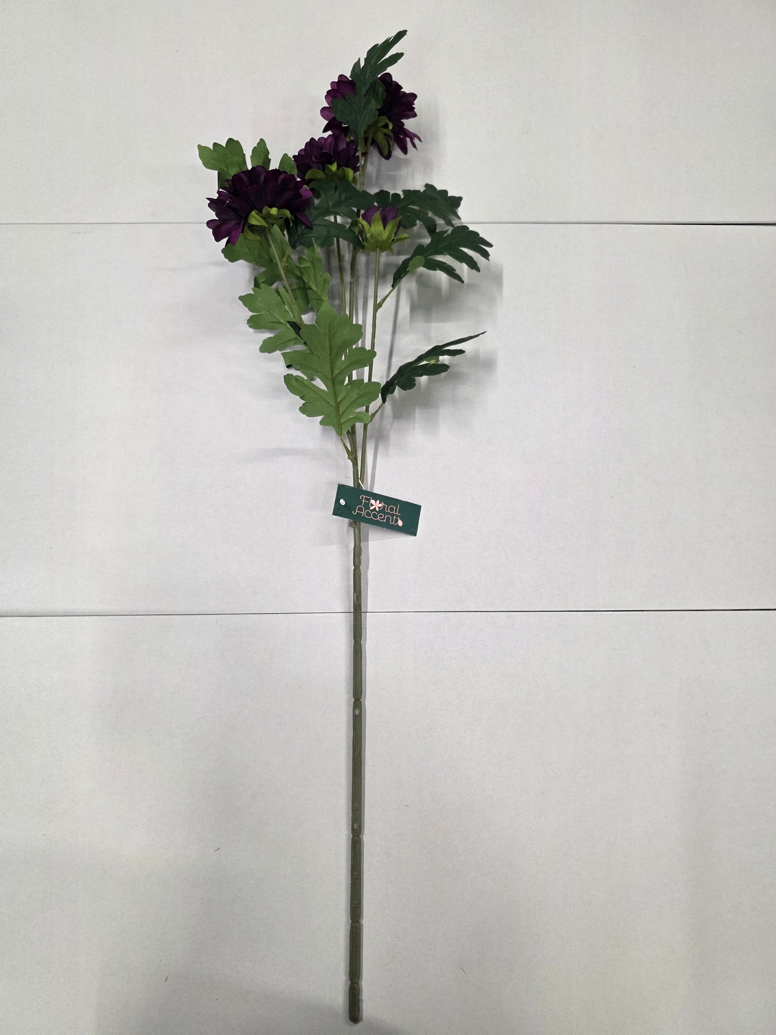 Artificial Chrysanthemum Purple 83cm