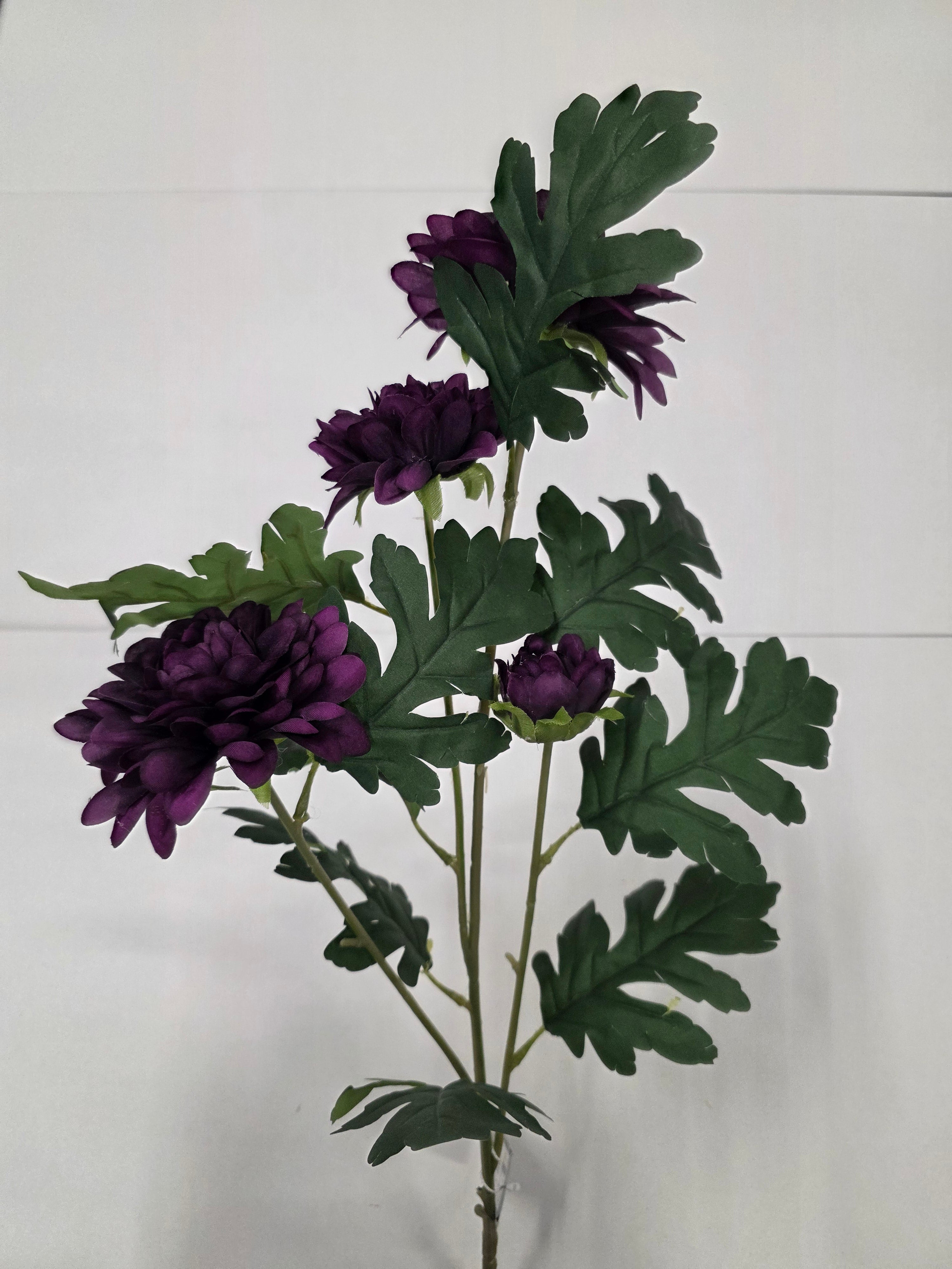 Artificial Chrysanthemum Purple 83cm