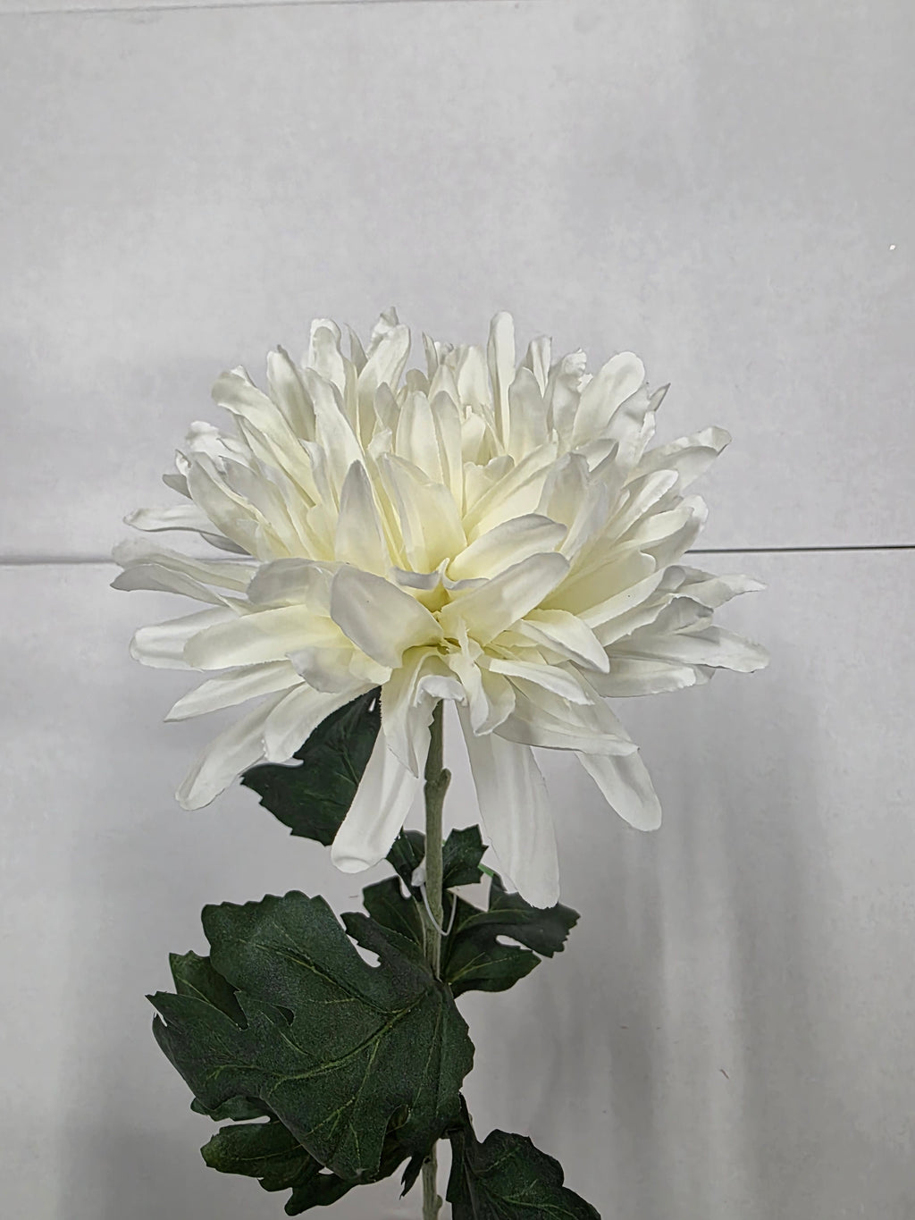 Artificial Chrysanthum Spray 70cm White (Pack of 2)