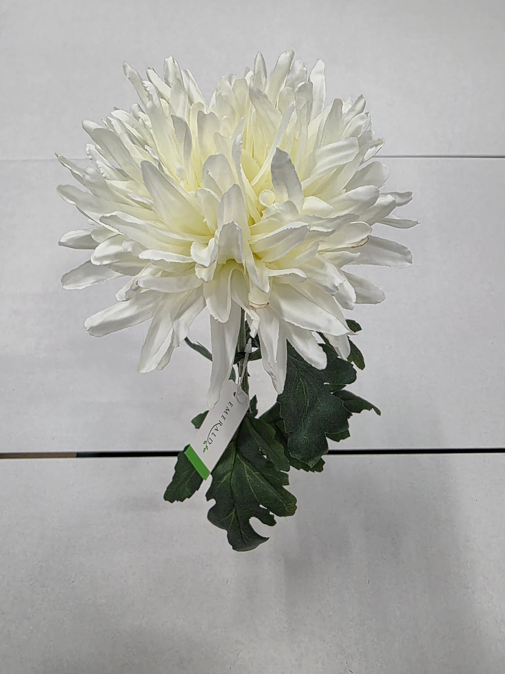 Artificial Chrysanthum Spray 70cm White (Pack of 2)